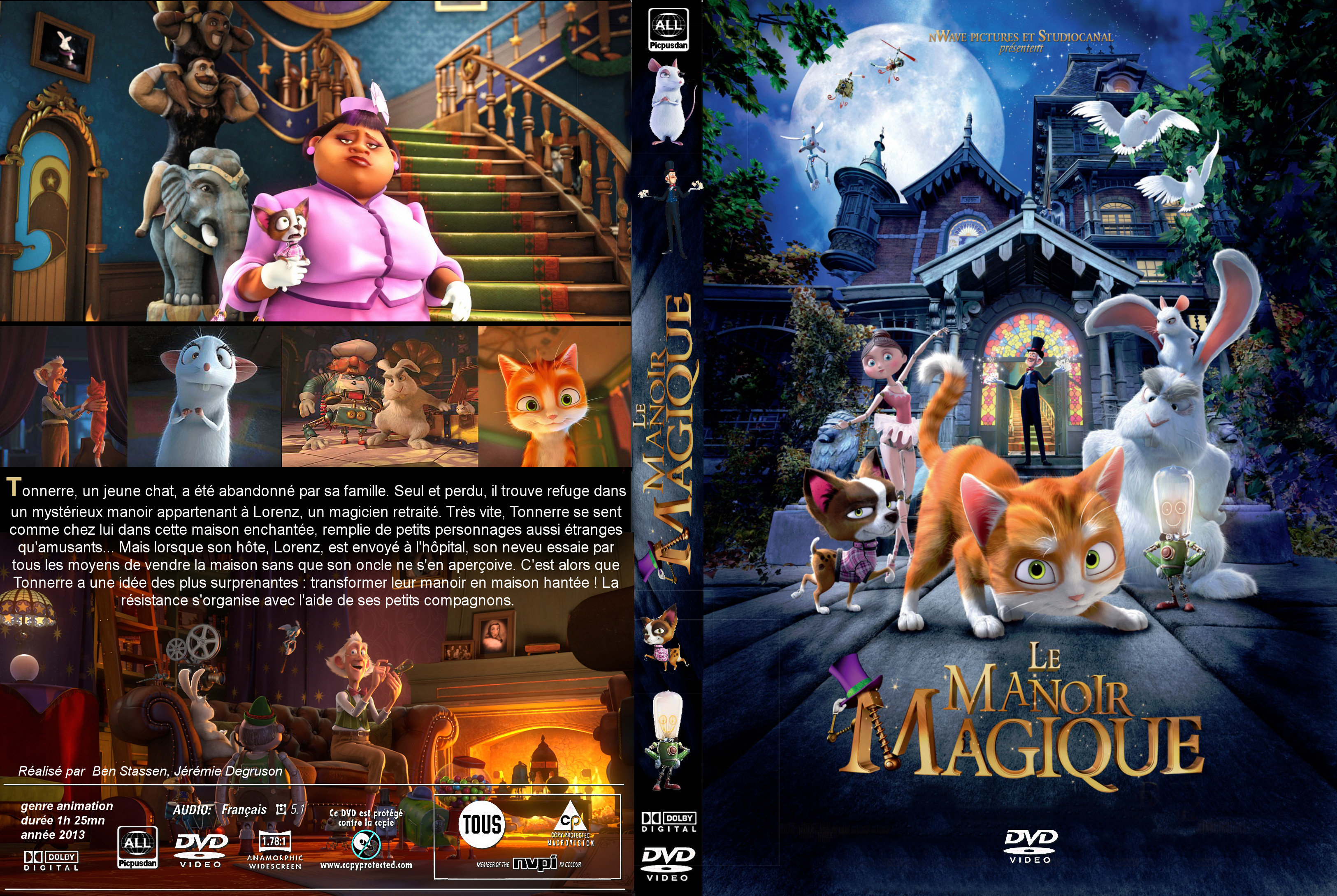 Jaquette DVD Le Manoir magique custom