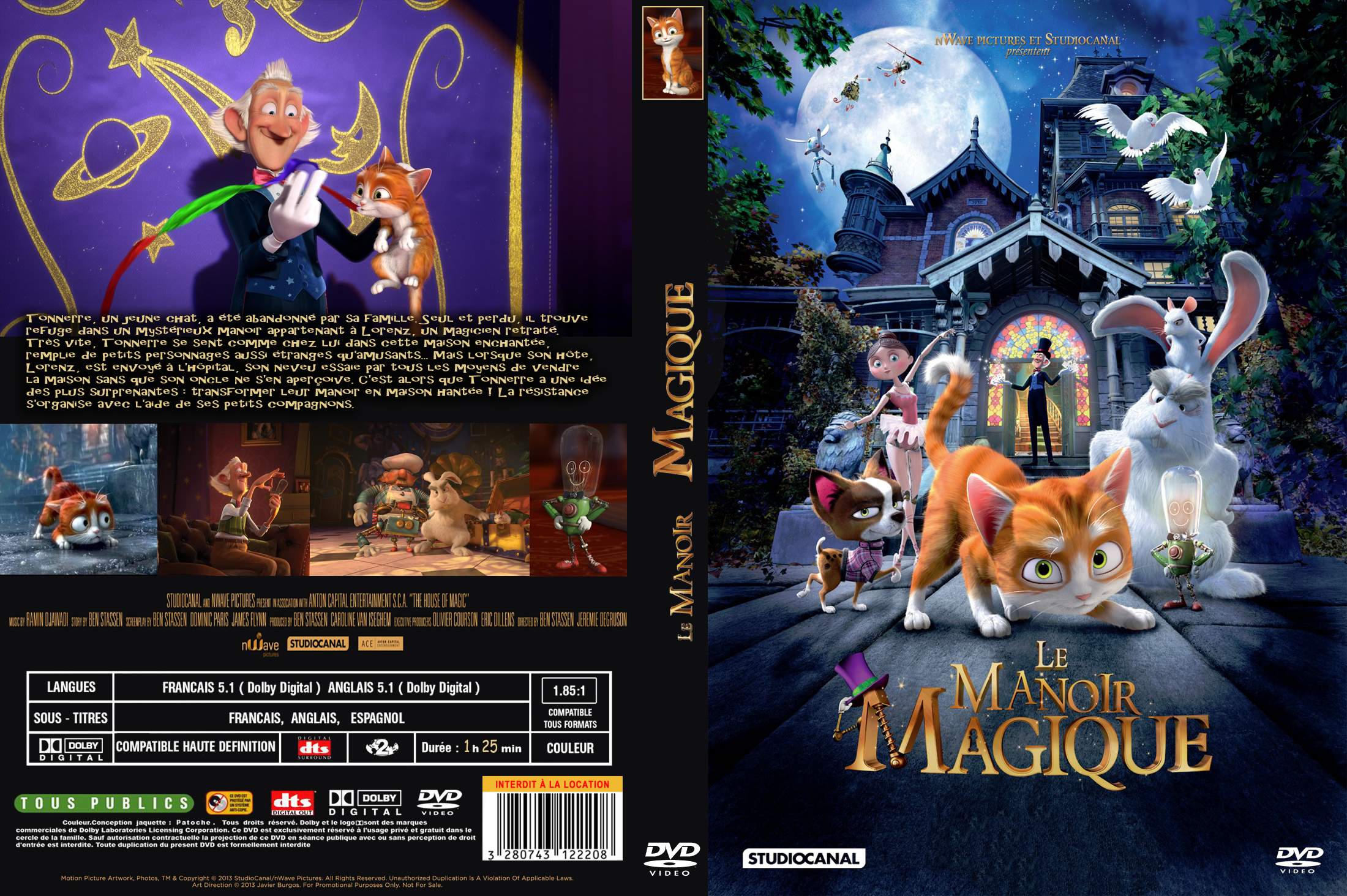 Jaquette DVD Le Manoir magique custom v2