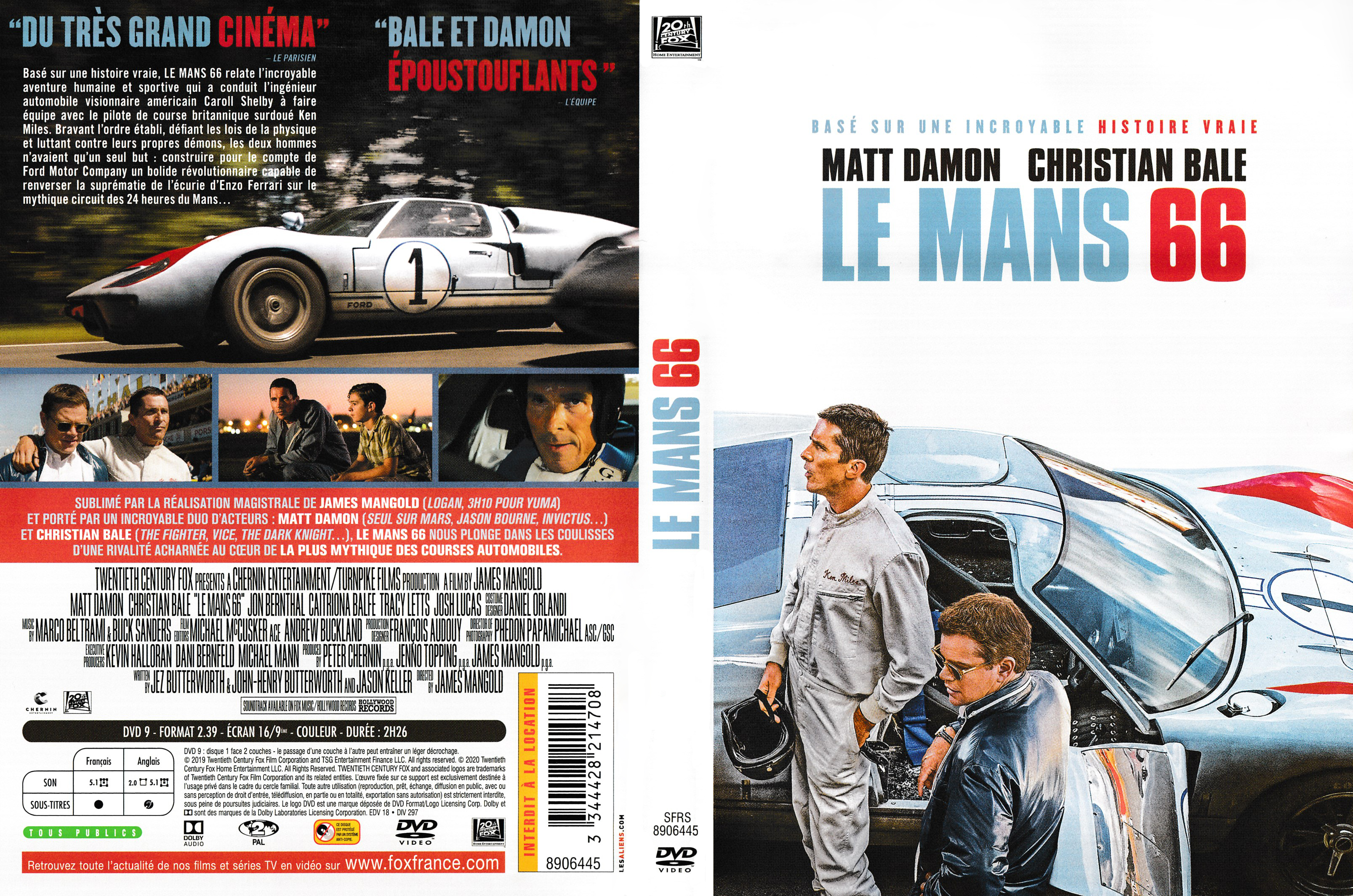 Jaquette DVD Le Mans 66