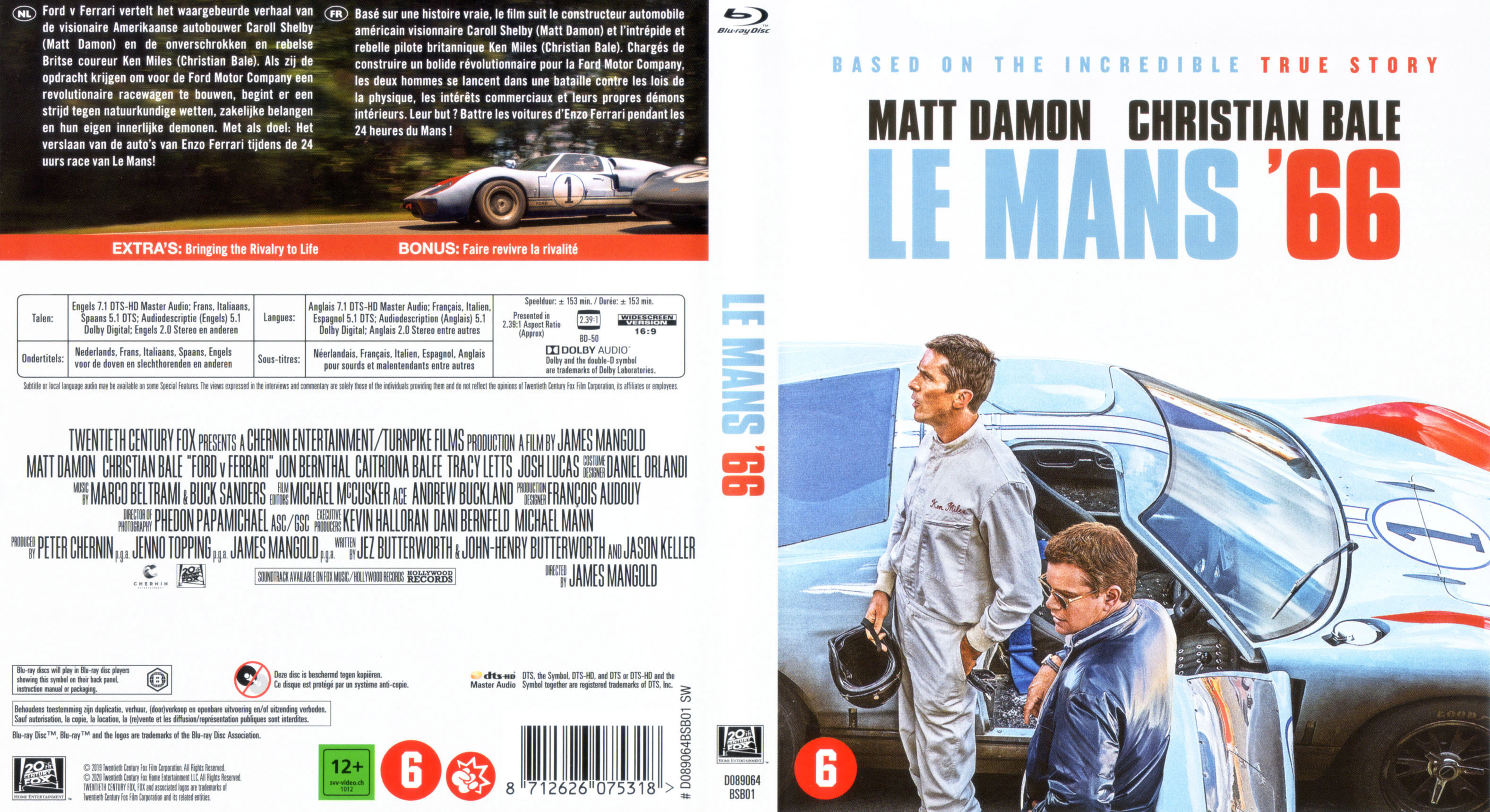 Jaquette DVD Le Mans 66 (BLU-RAY)