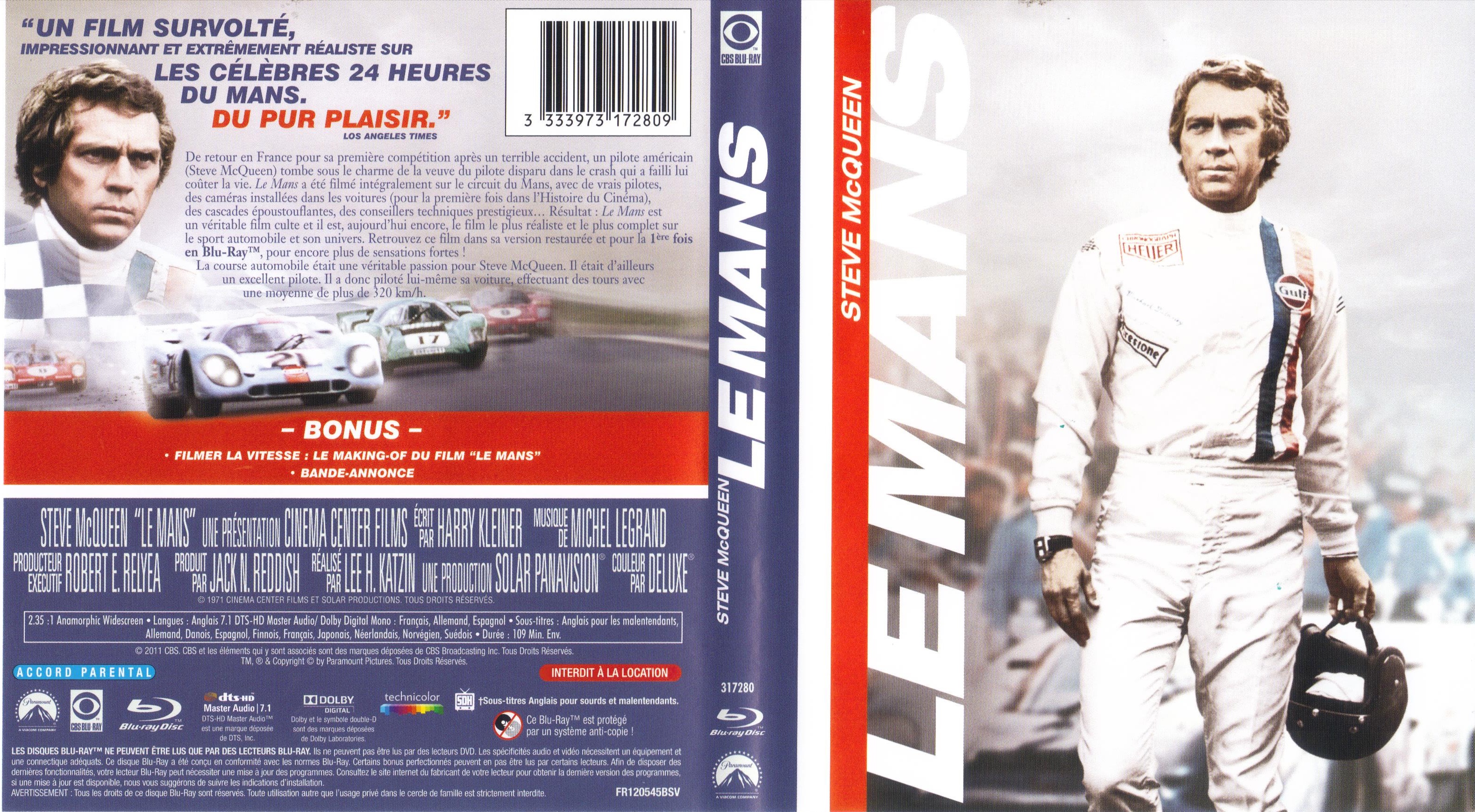 Jaquette DVD Le Mans (BLU-RAY)