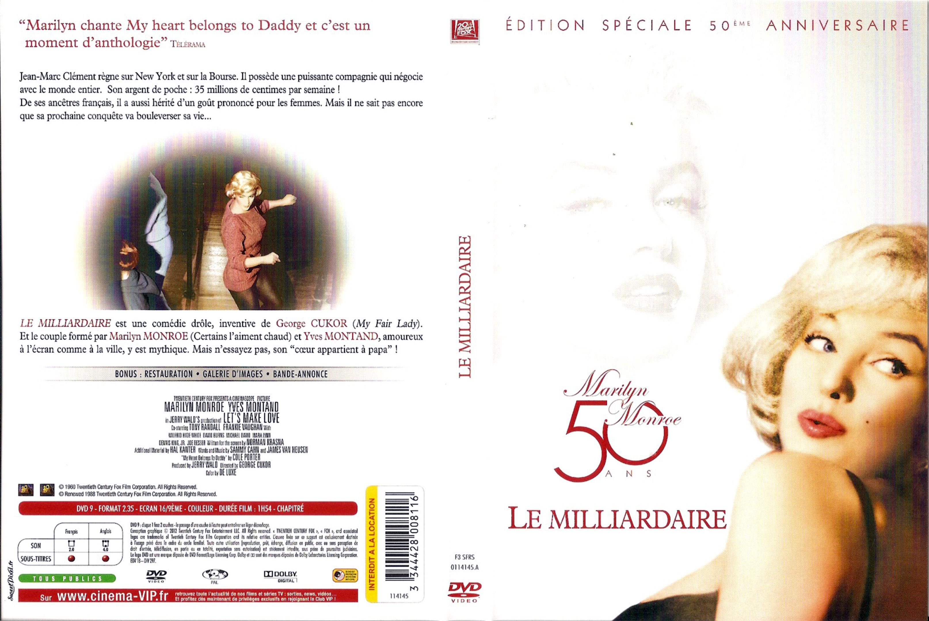 Jaquette DVD Le Milliardaire v2