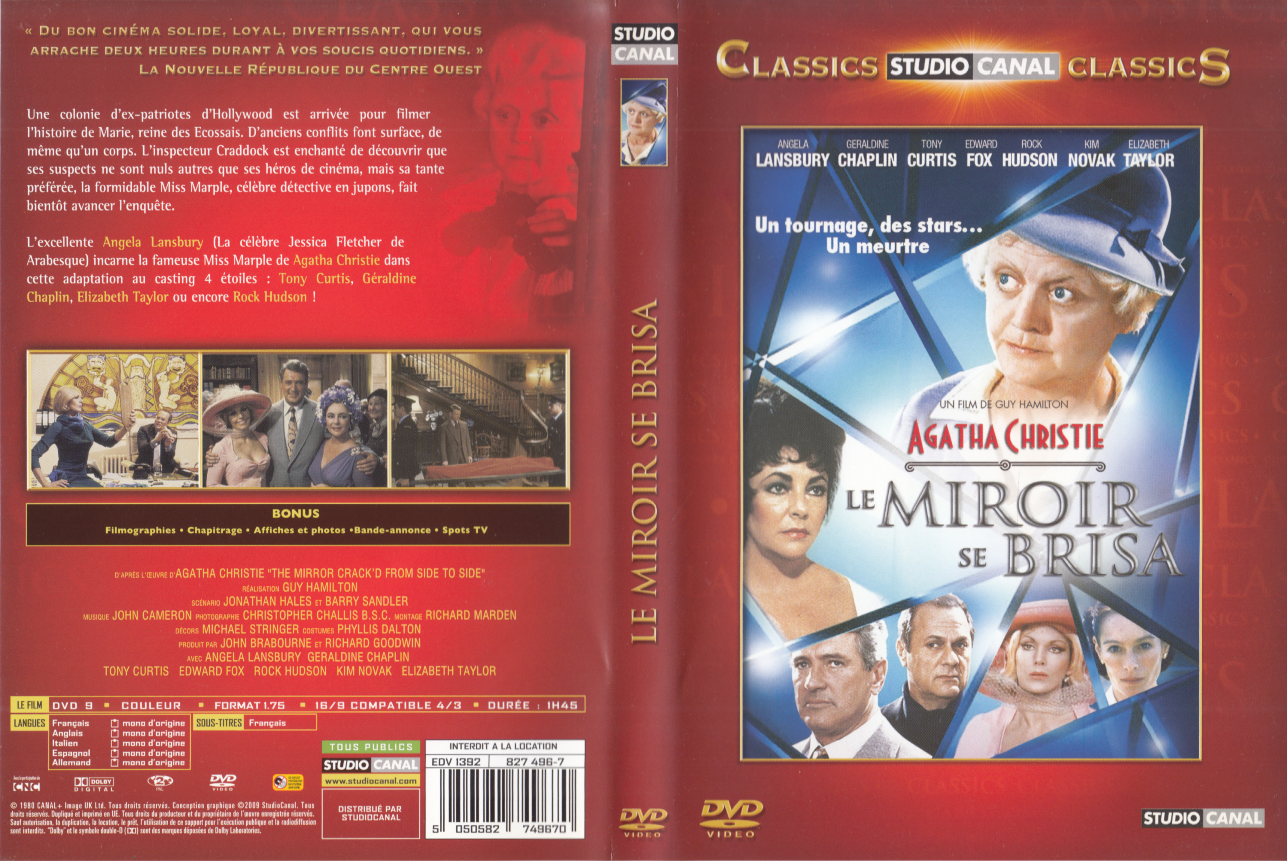 Jaquette DVD Le Miroir se brisa v4