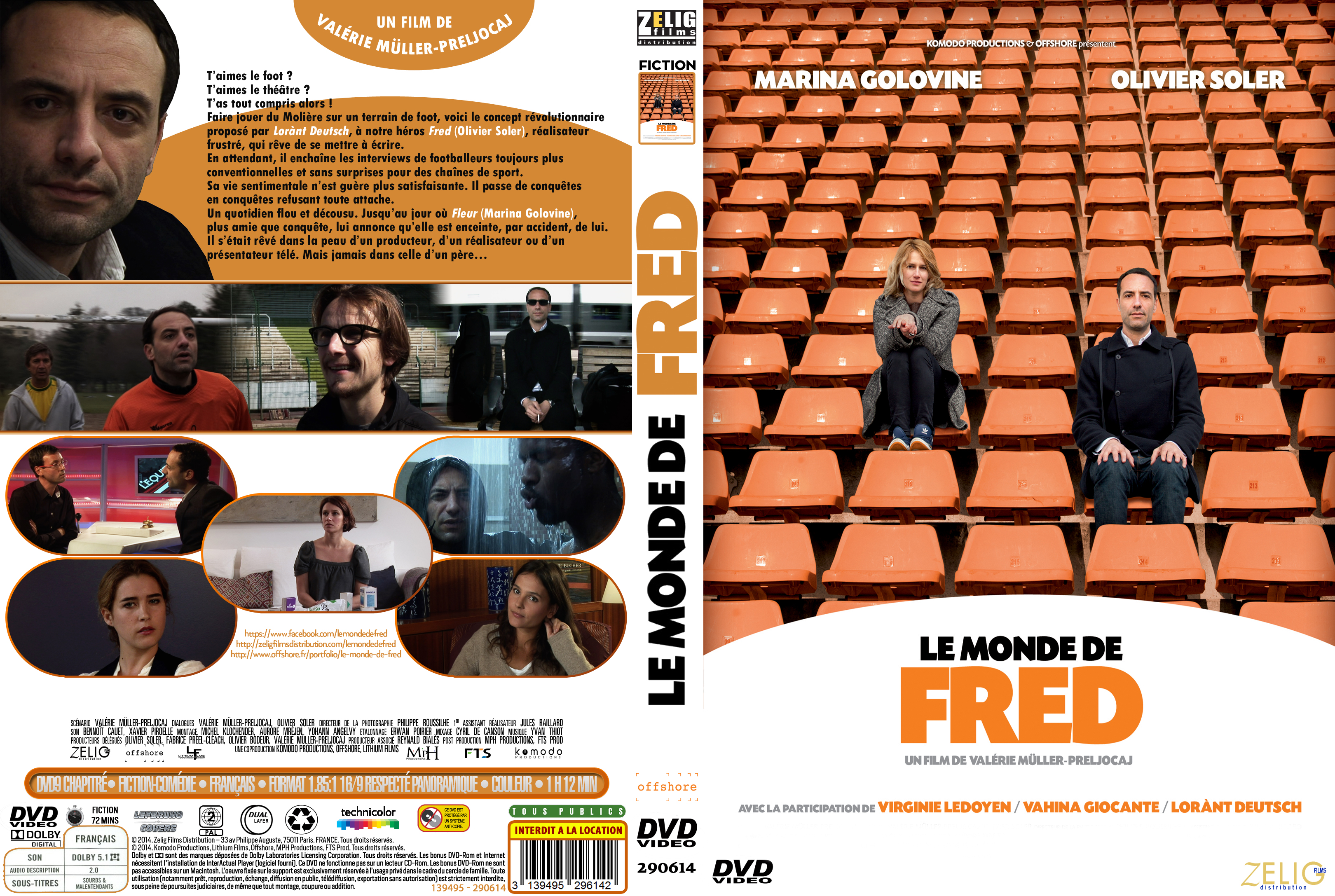 Jaquette DVD Le Monde de Fred custom