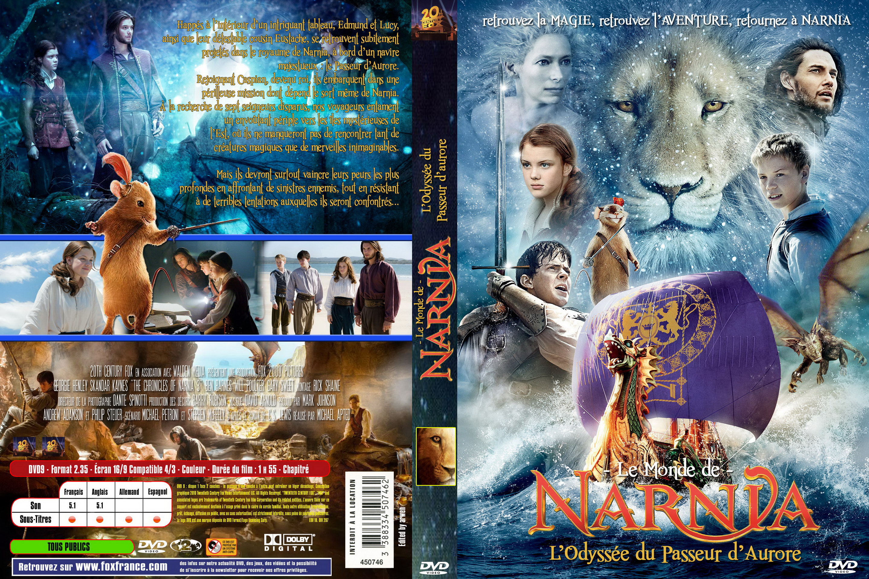 Jaquette DVD Le Monde de Narnia : L