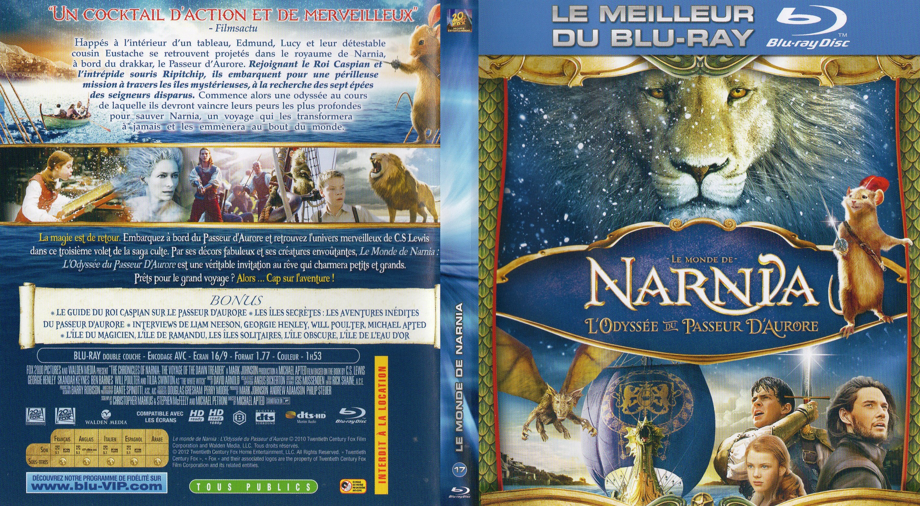 Jaquette DVD Le Monde de Narnia : L