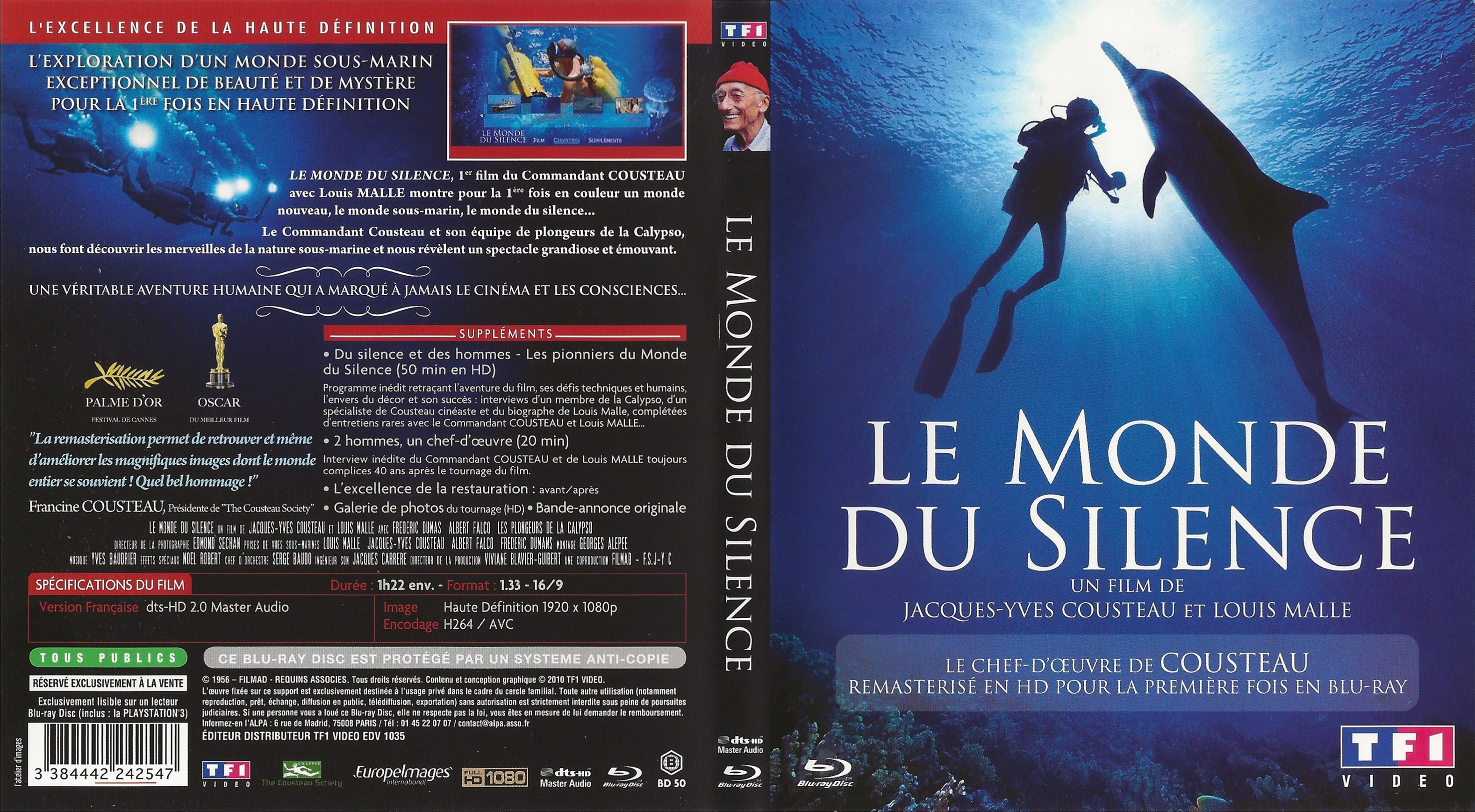 Jaquette DVD Le Monde du Silence (BLU-RAY)