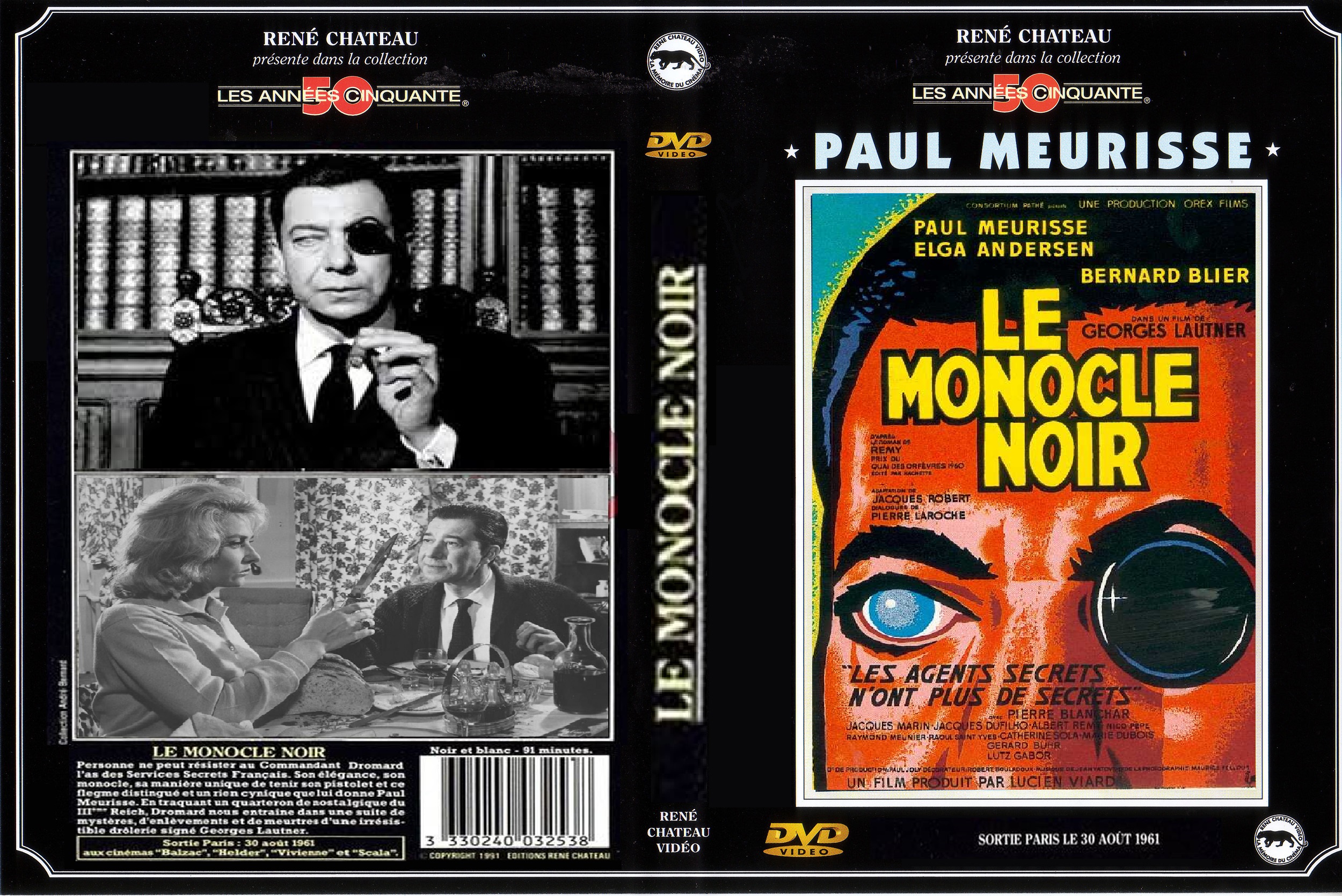 Jaquette DVD Le Monocle Noir custom