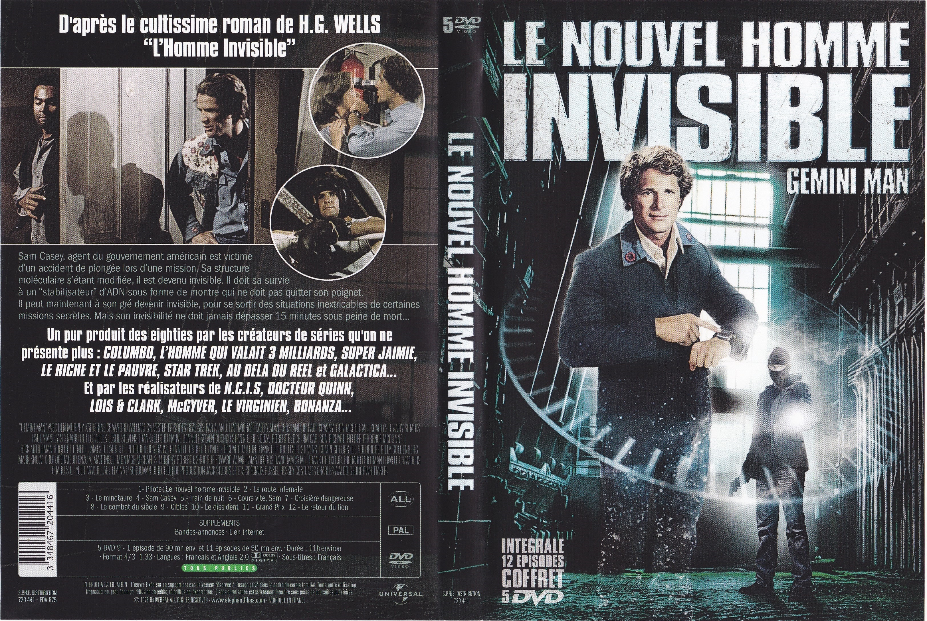 Jaquette DVD Le Nouvel Homme Invisible COFFRET