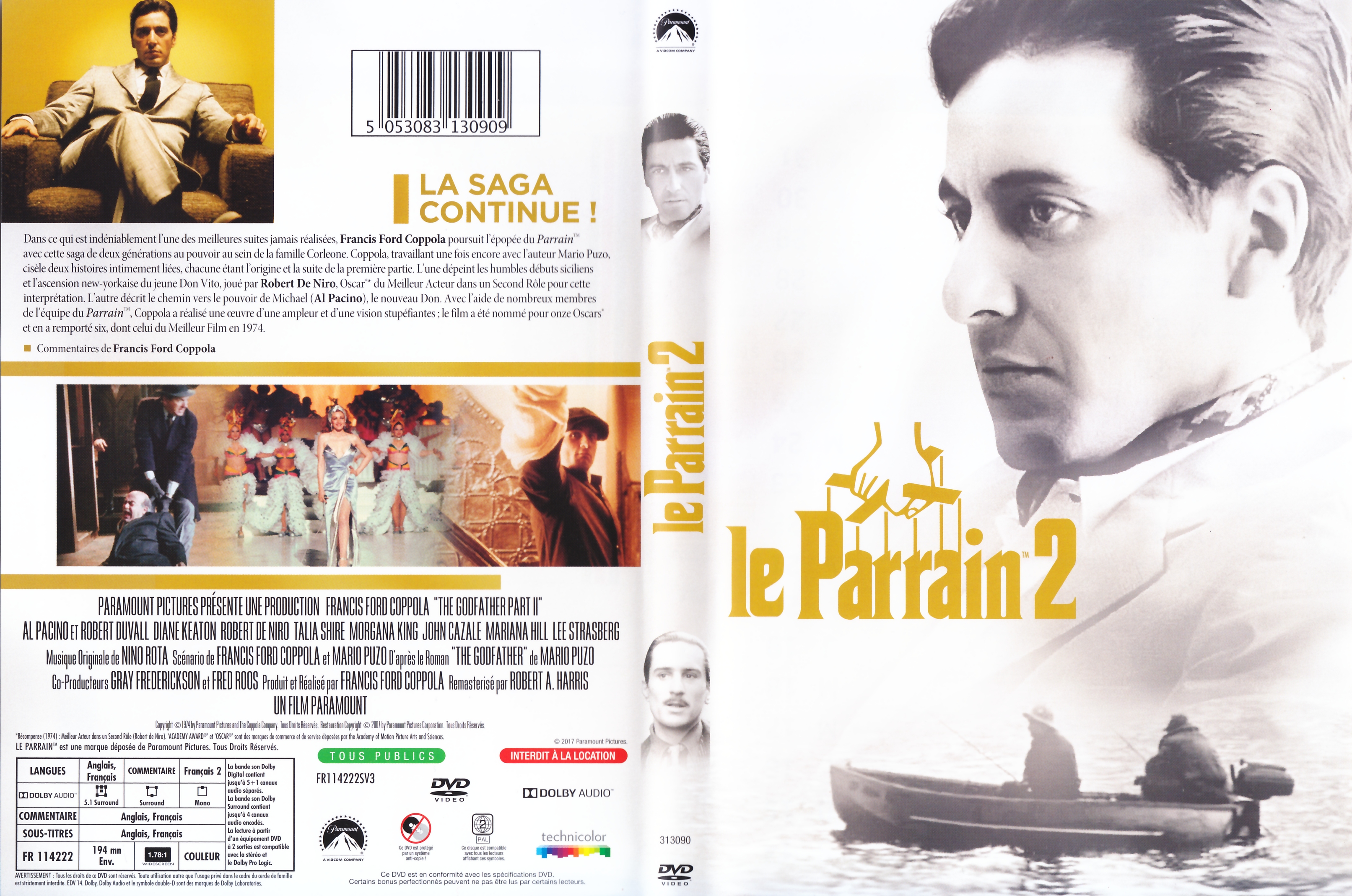 Jaquette DVD Le Parrain 2 v4