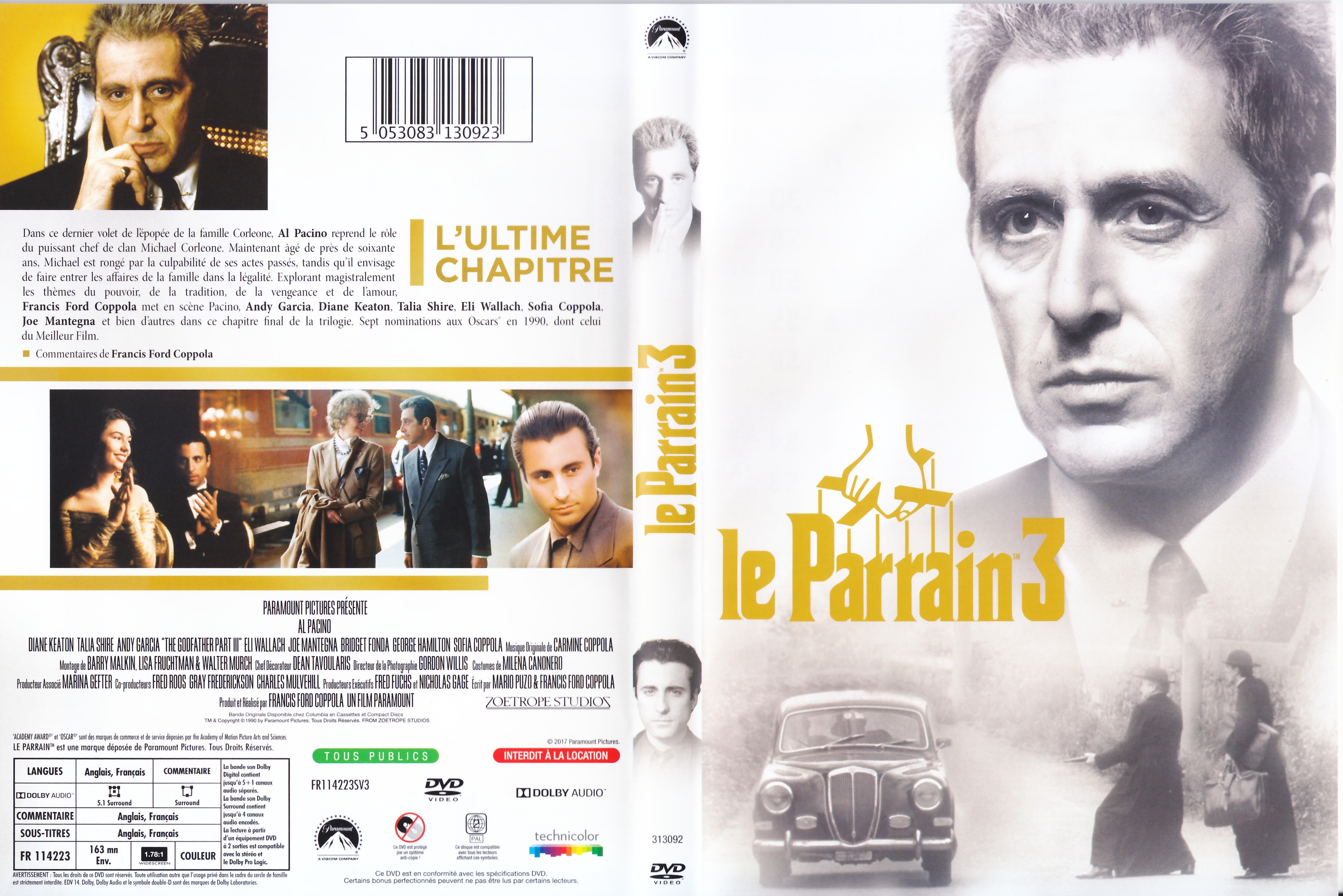 Jaquette DVD Le Parrain 3 v4