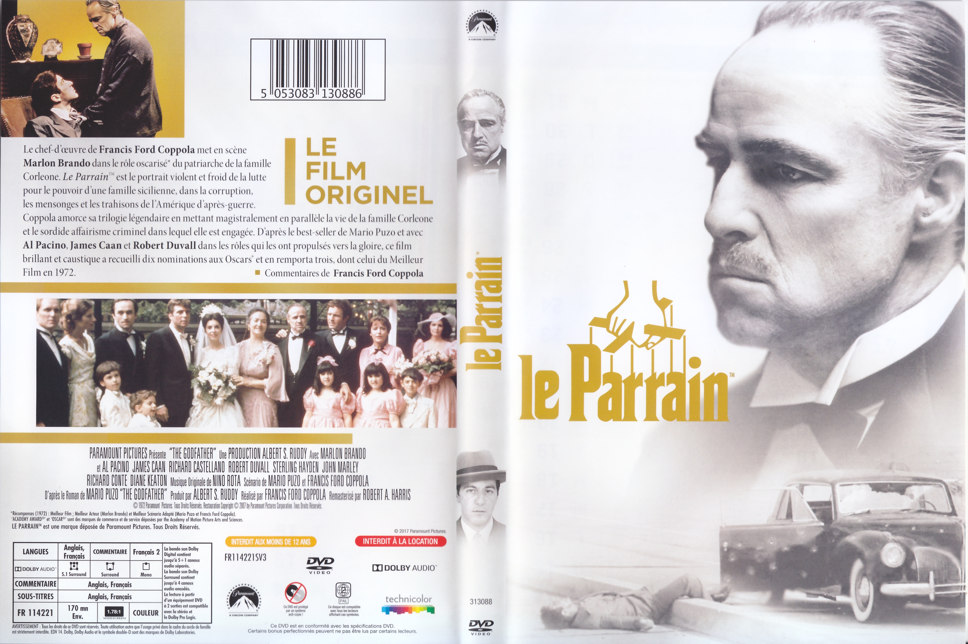 Jaquette DVD Le Parrain v4