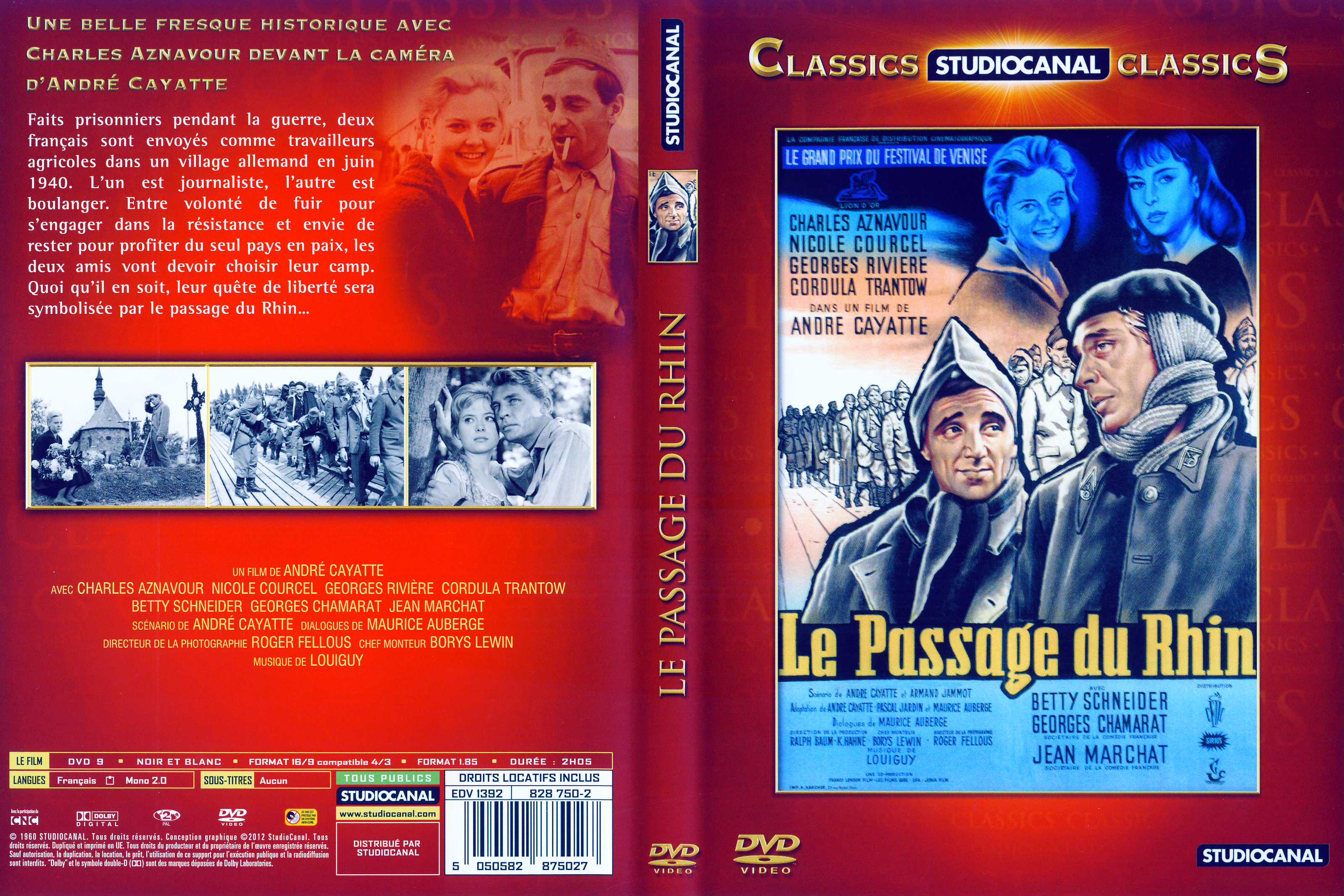 Jaquette DVD Le Passage du Rhin