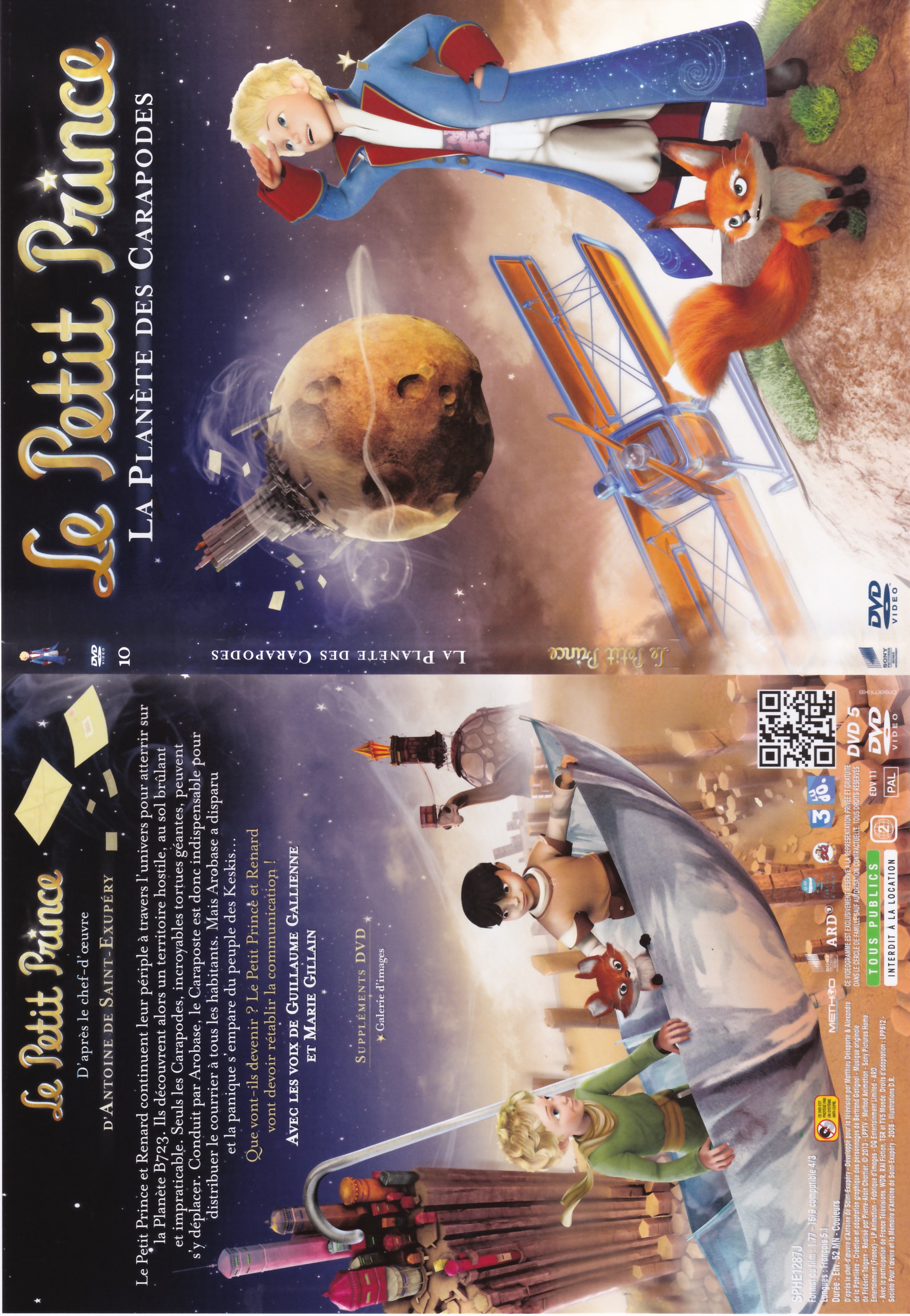 Jaquette DVD Le Petit Prince - 10- La Planete des Carapodes