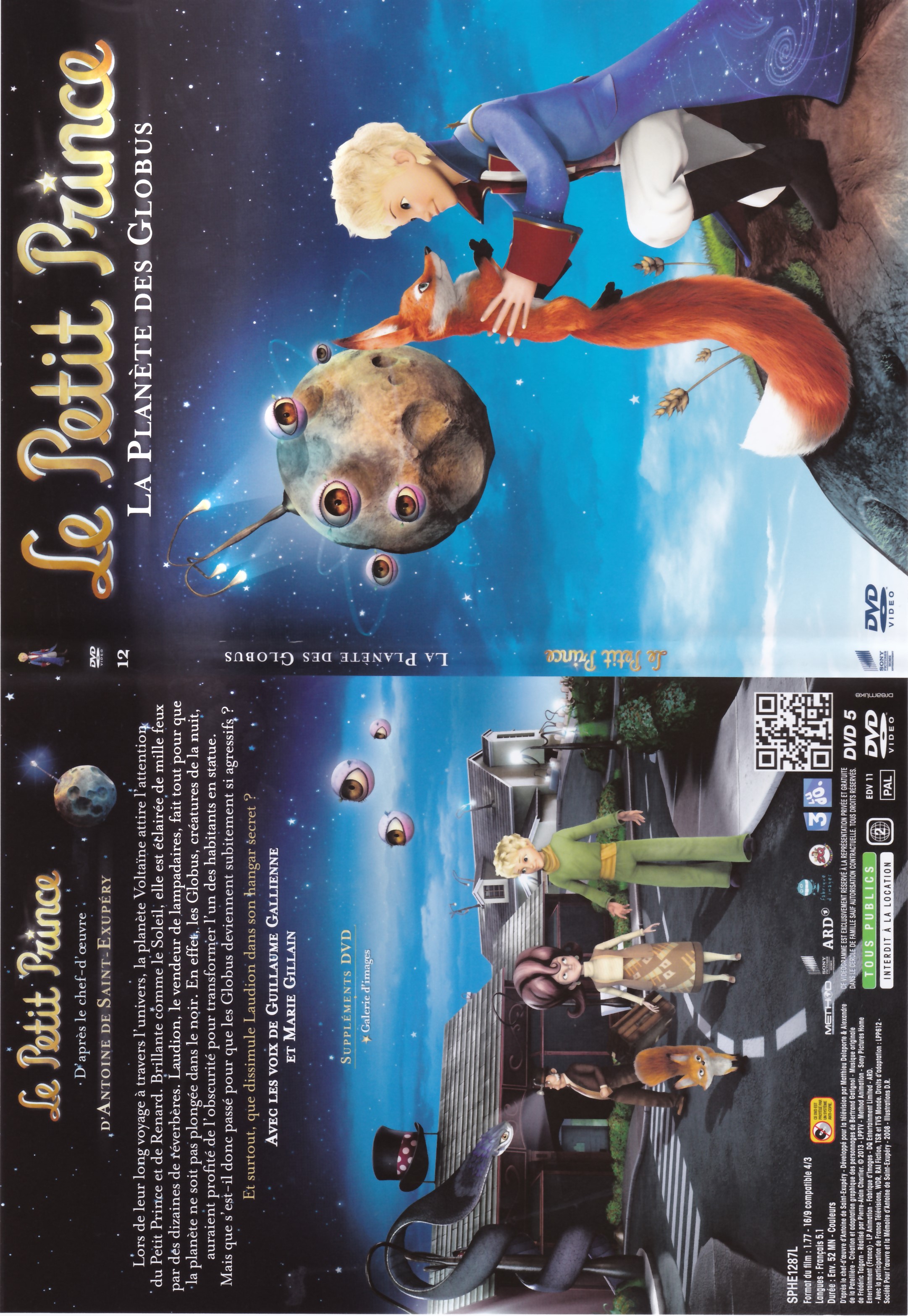 Jaquette DVD Le Petit Prince - 12- La Planete des Globus