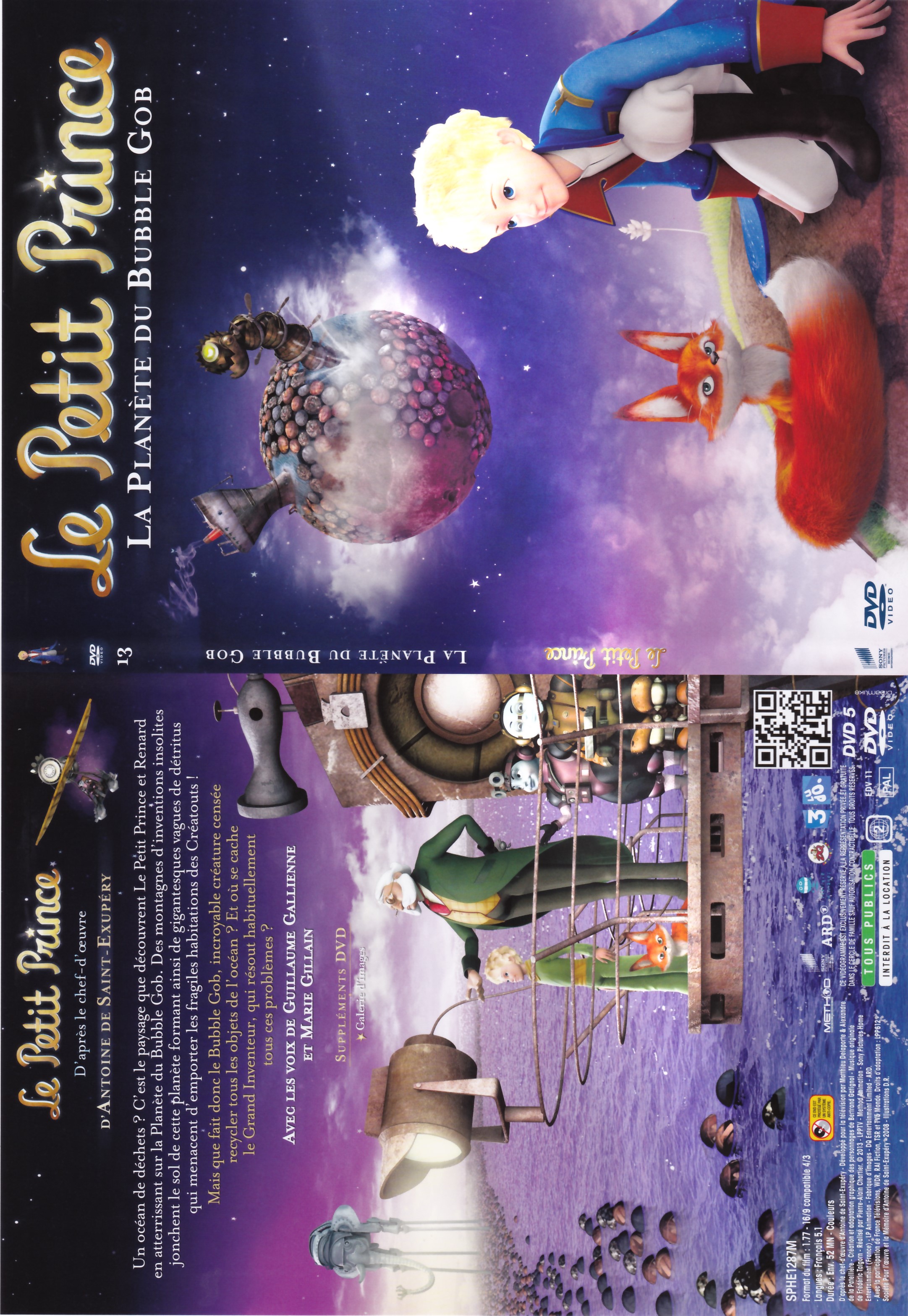 Jaquette DVD Le Petit Prince - 13- La Planete du Bubble Gob