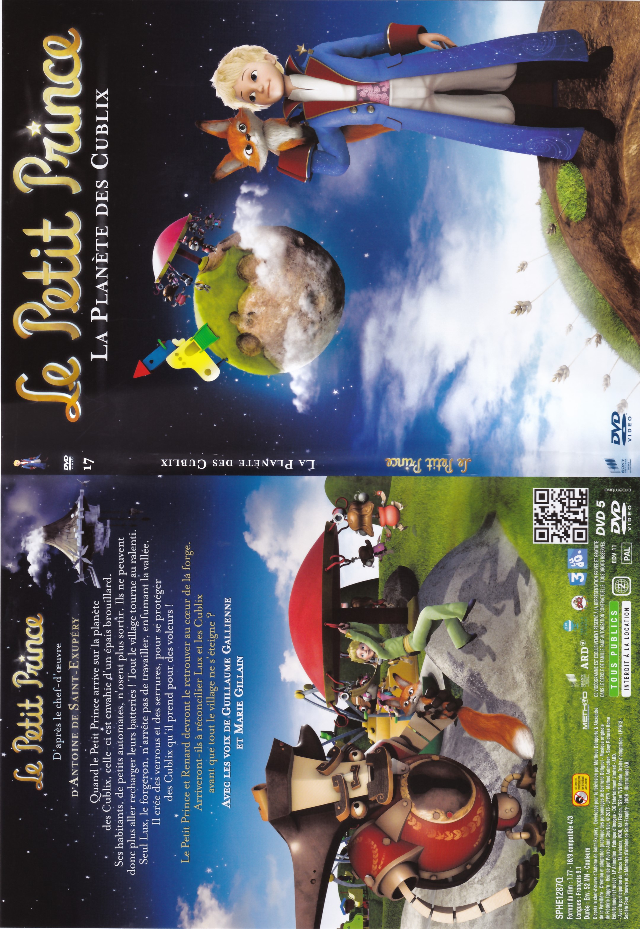 Jaquette DVD Le Petit Prince - 17- La Planete des Cublix