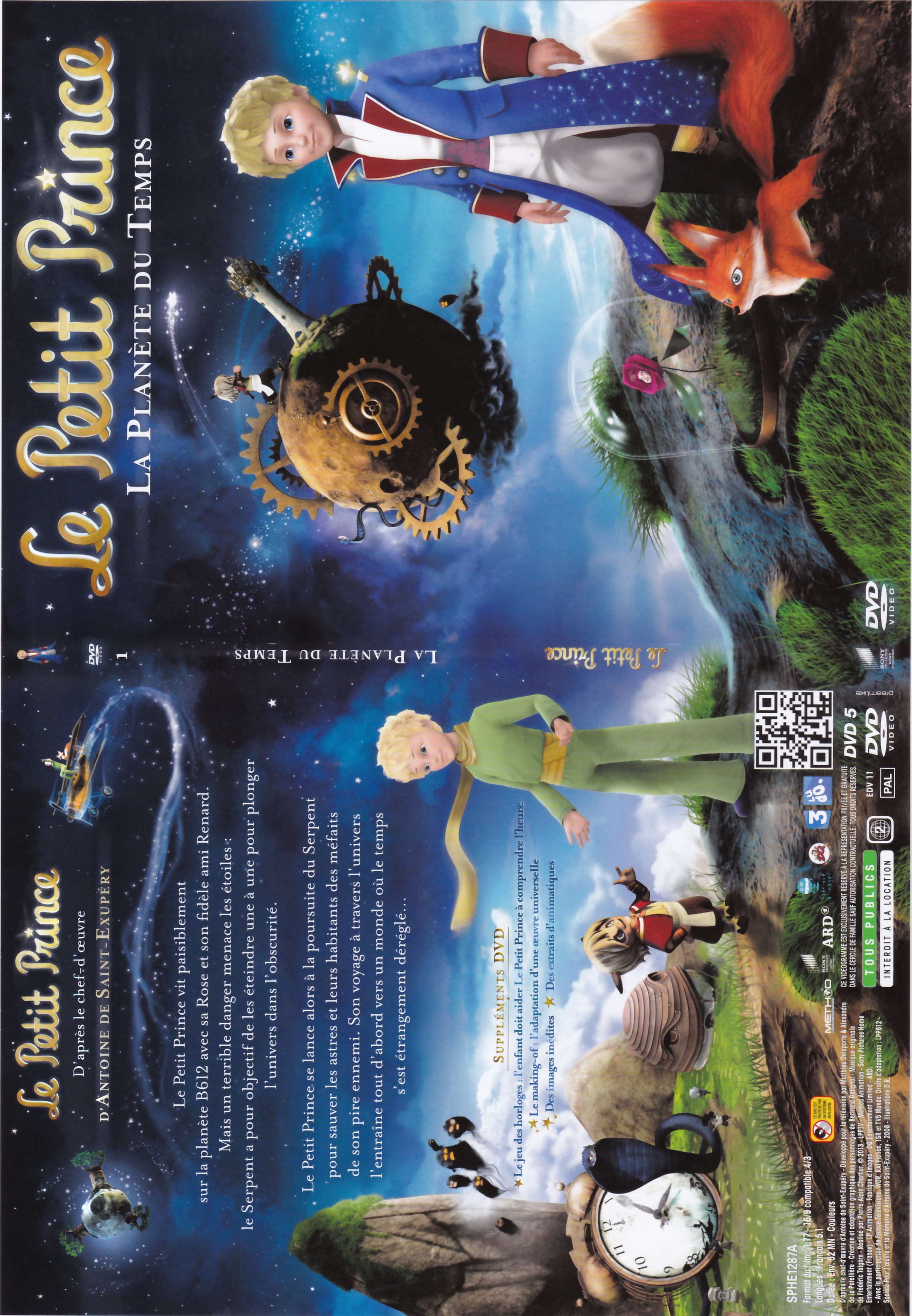 Jaquette DVD Le Petit Prince - 1- La Planete du Temps