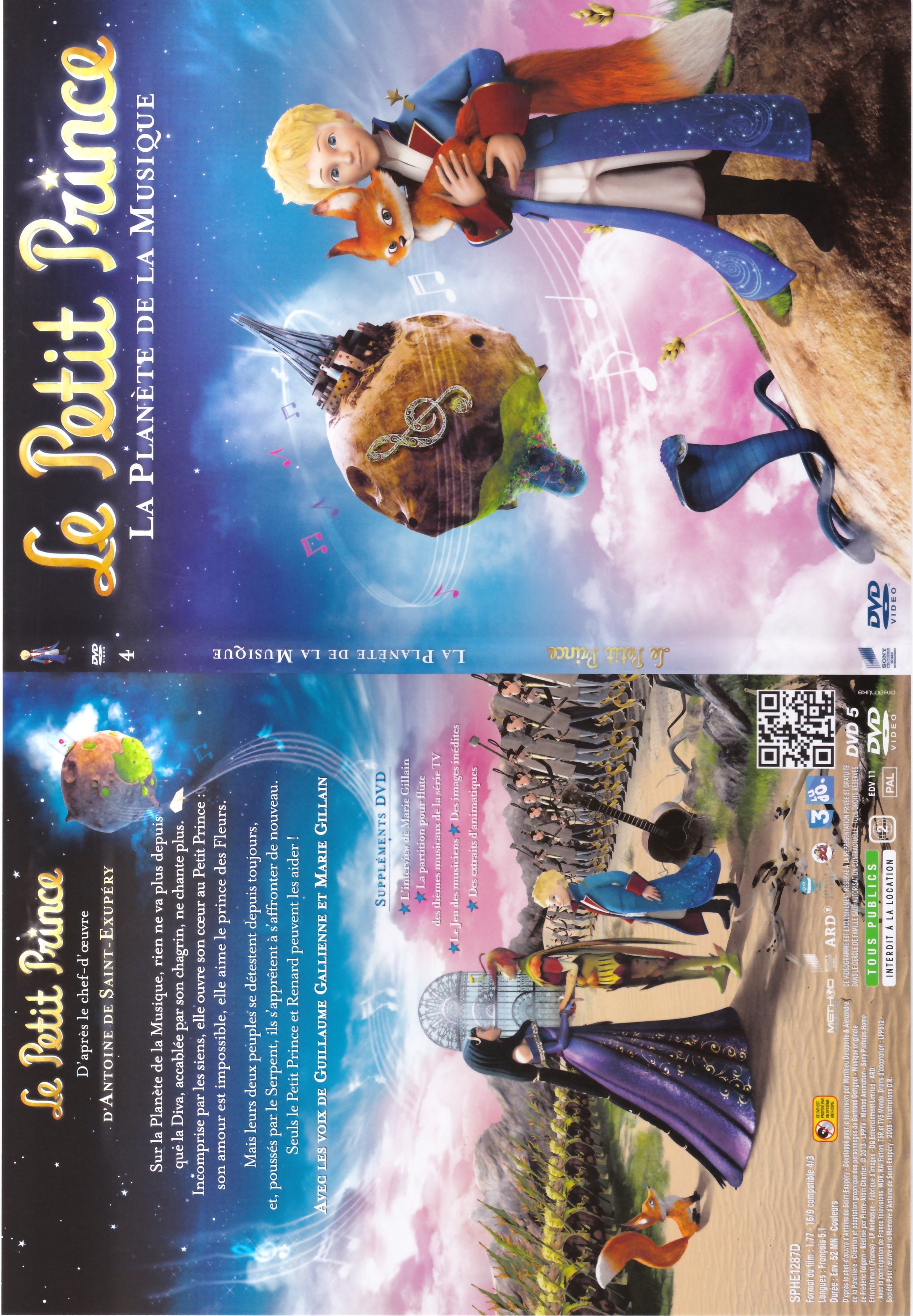 Jaquette DVD Le Petit Prince - 4- La Planete de la Musique