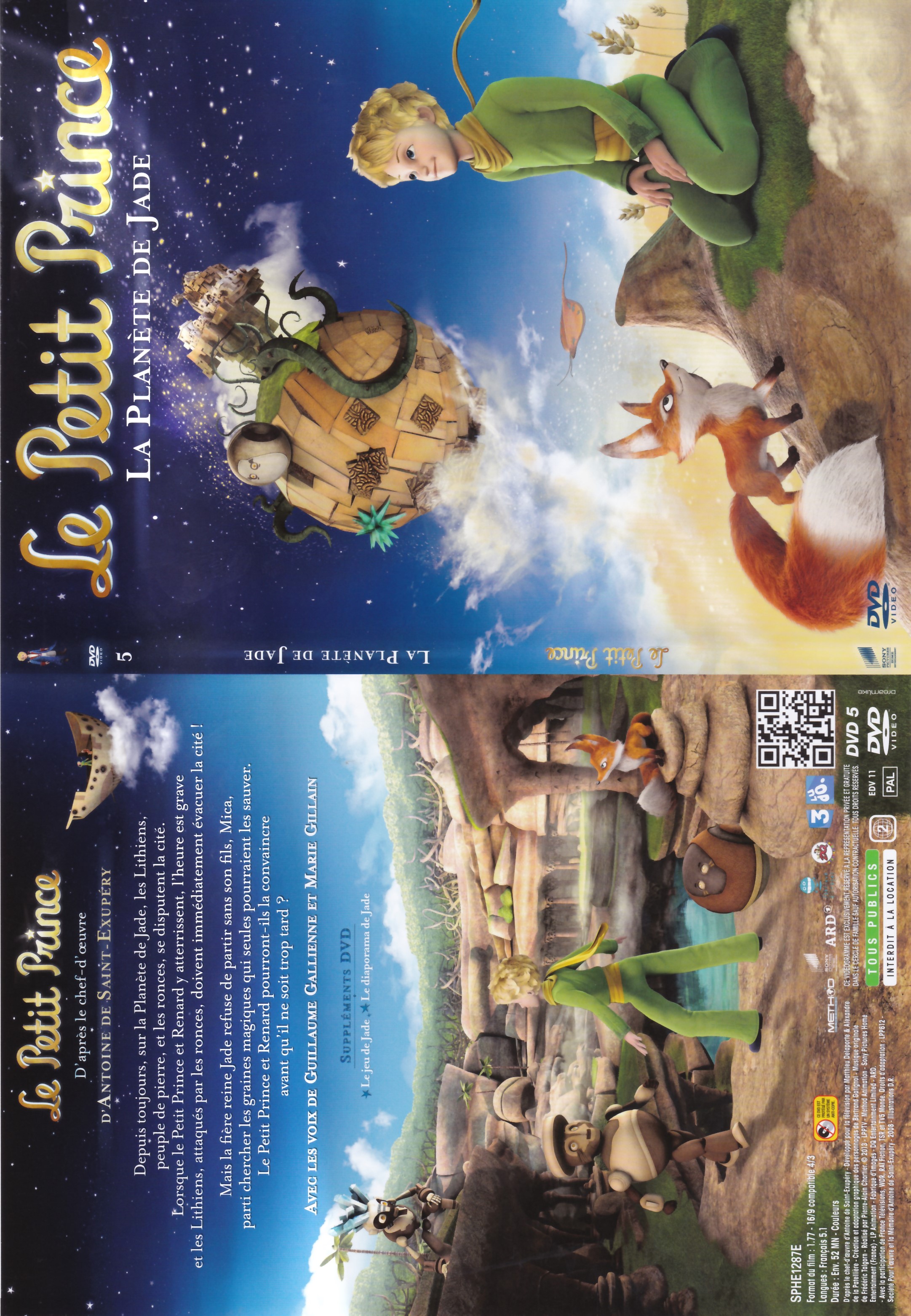 Jaquette DVD Le Petit Prince - 5- La Planete de Jade