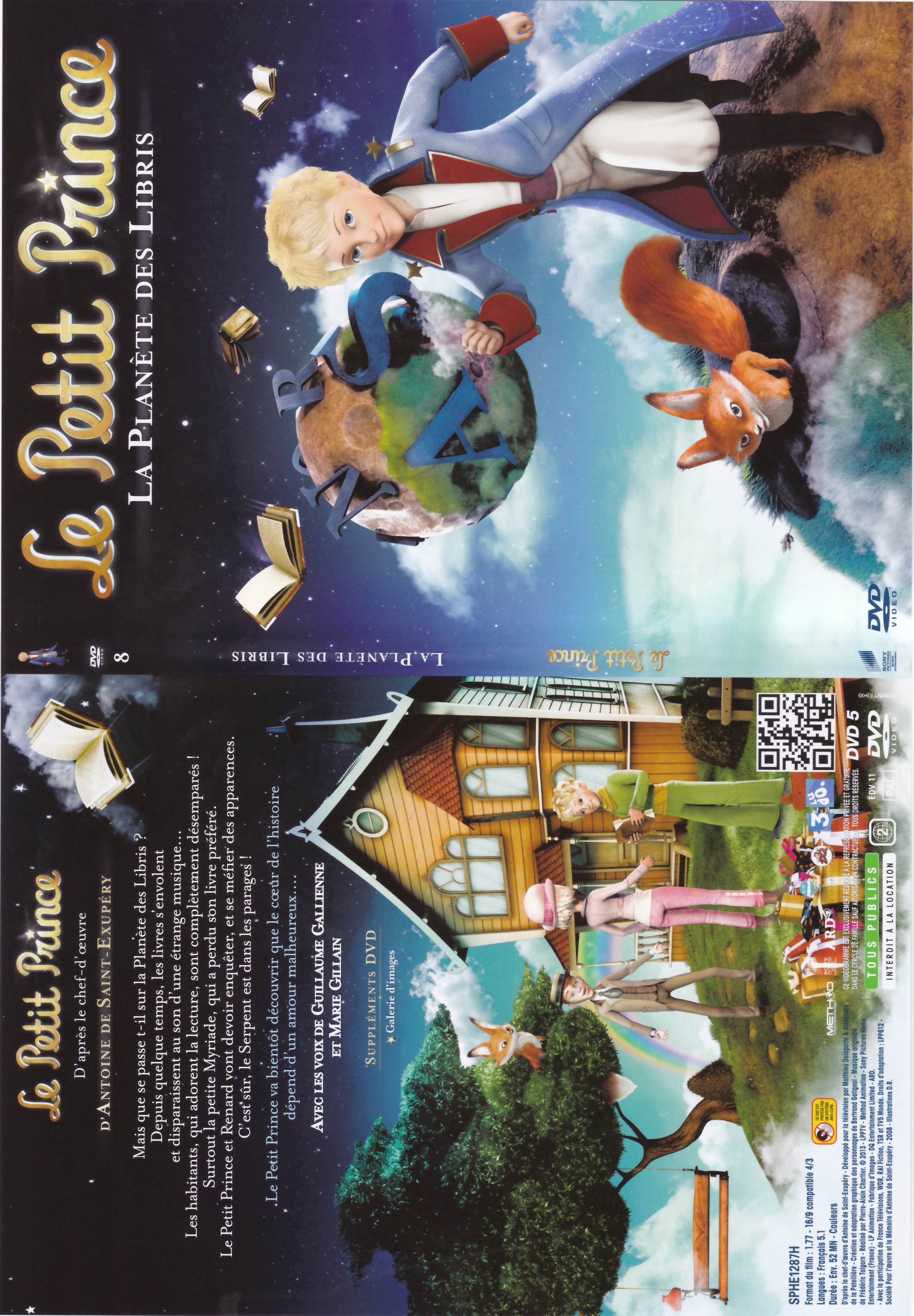 Jaquette DVD Le Petit Prince - 8- La Planete des Libris