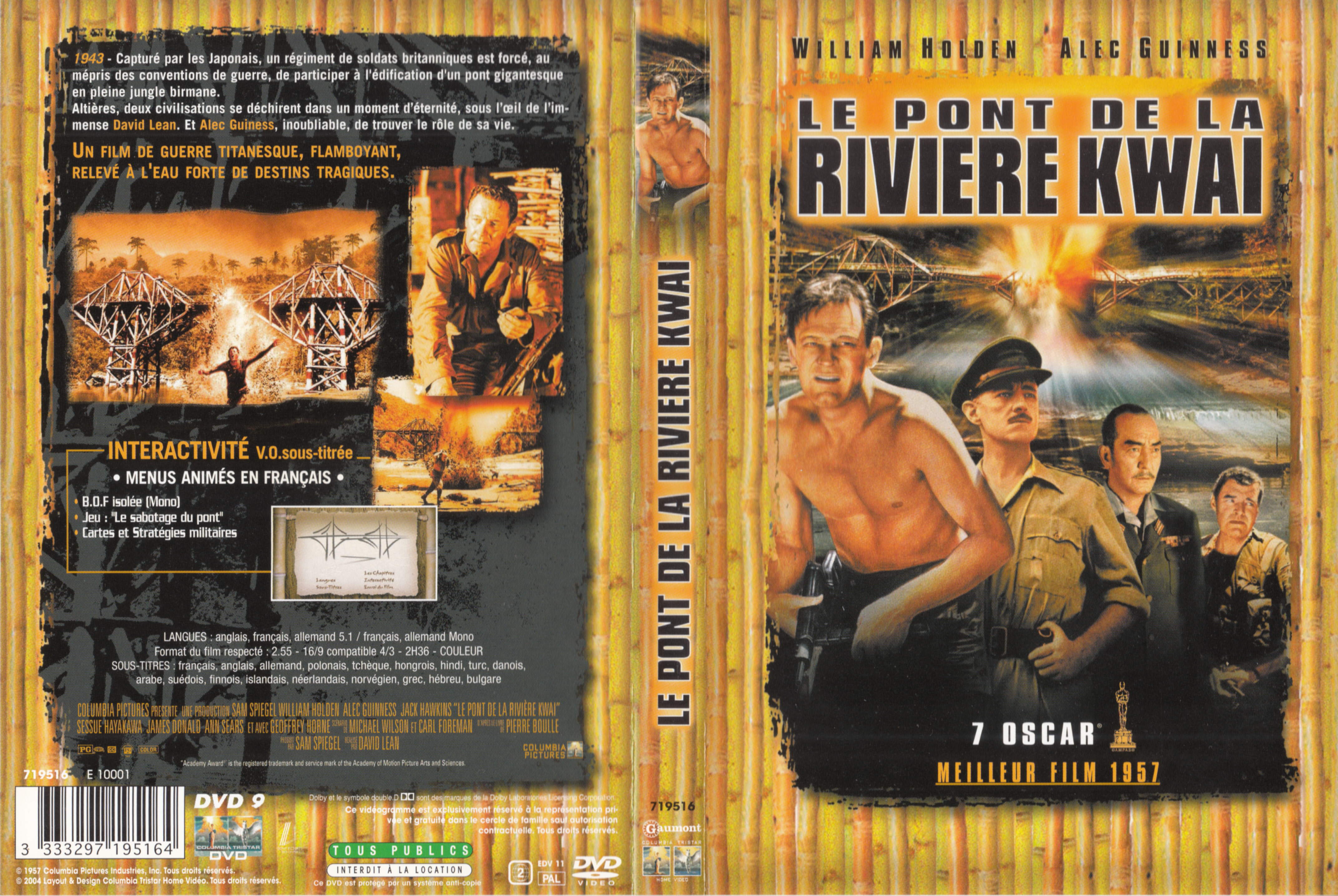 Jaquette DVD Le Pont de la rivire Kwai v3