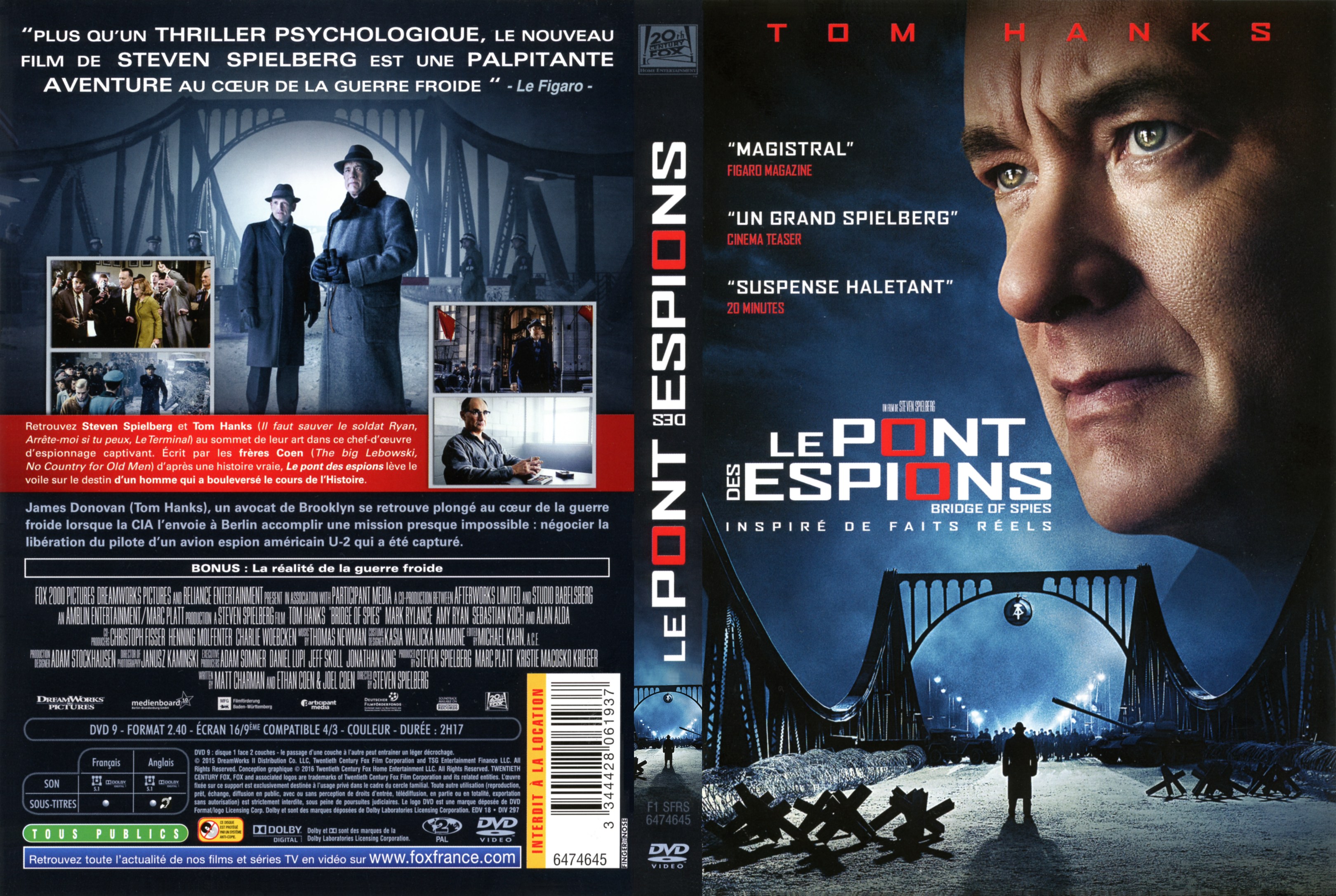 Jaquette DVD Le Pont des espions