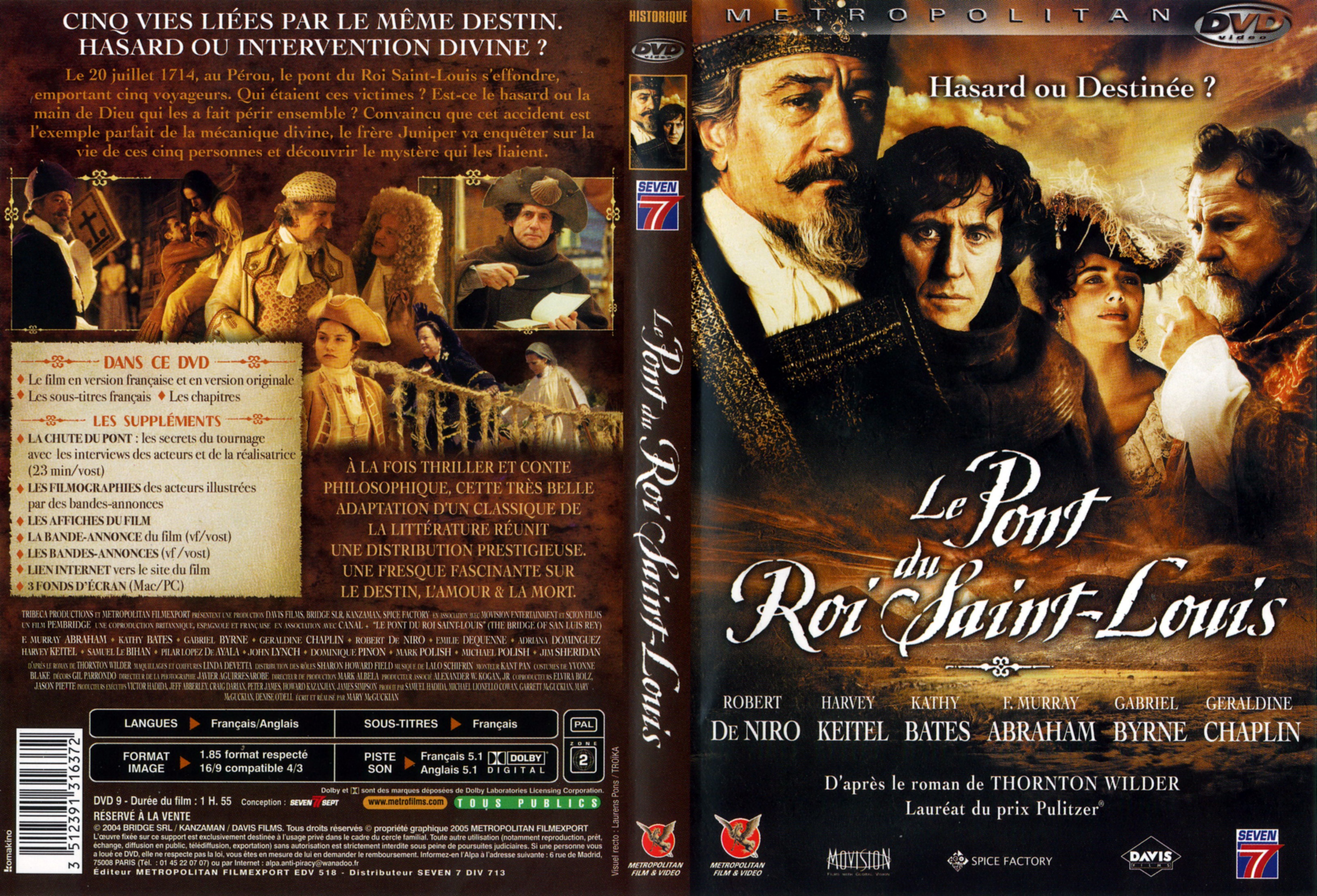 Jaquette DVD Le Pont du roi Saint Louis v2