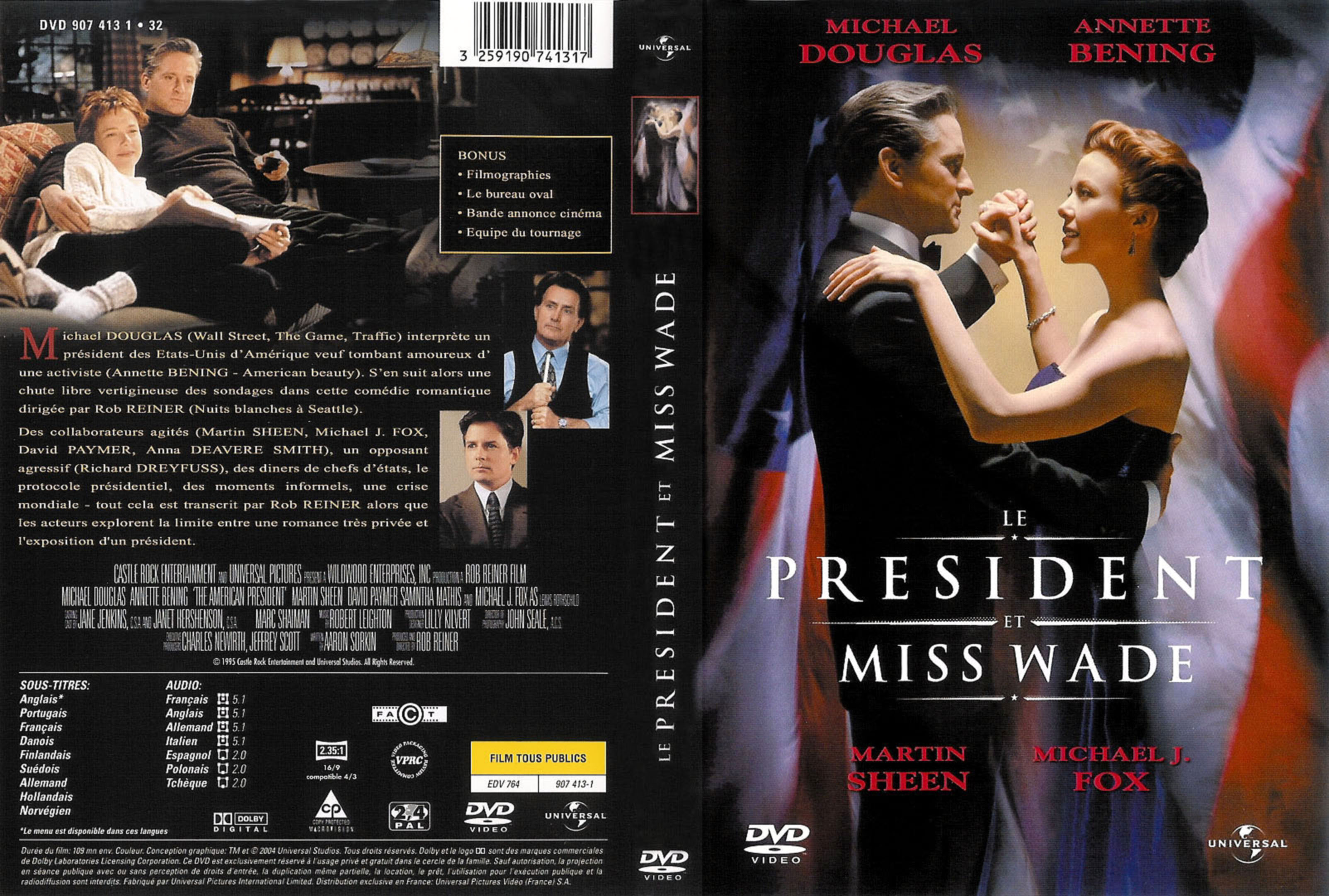 Jaquette DVD Le Prsident & Miss Wade