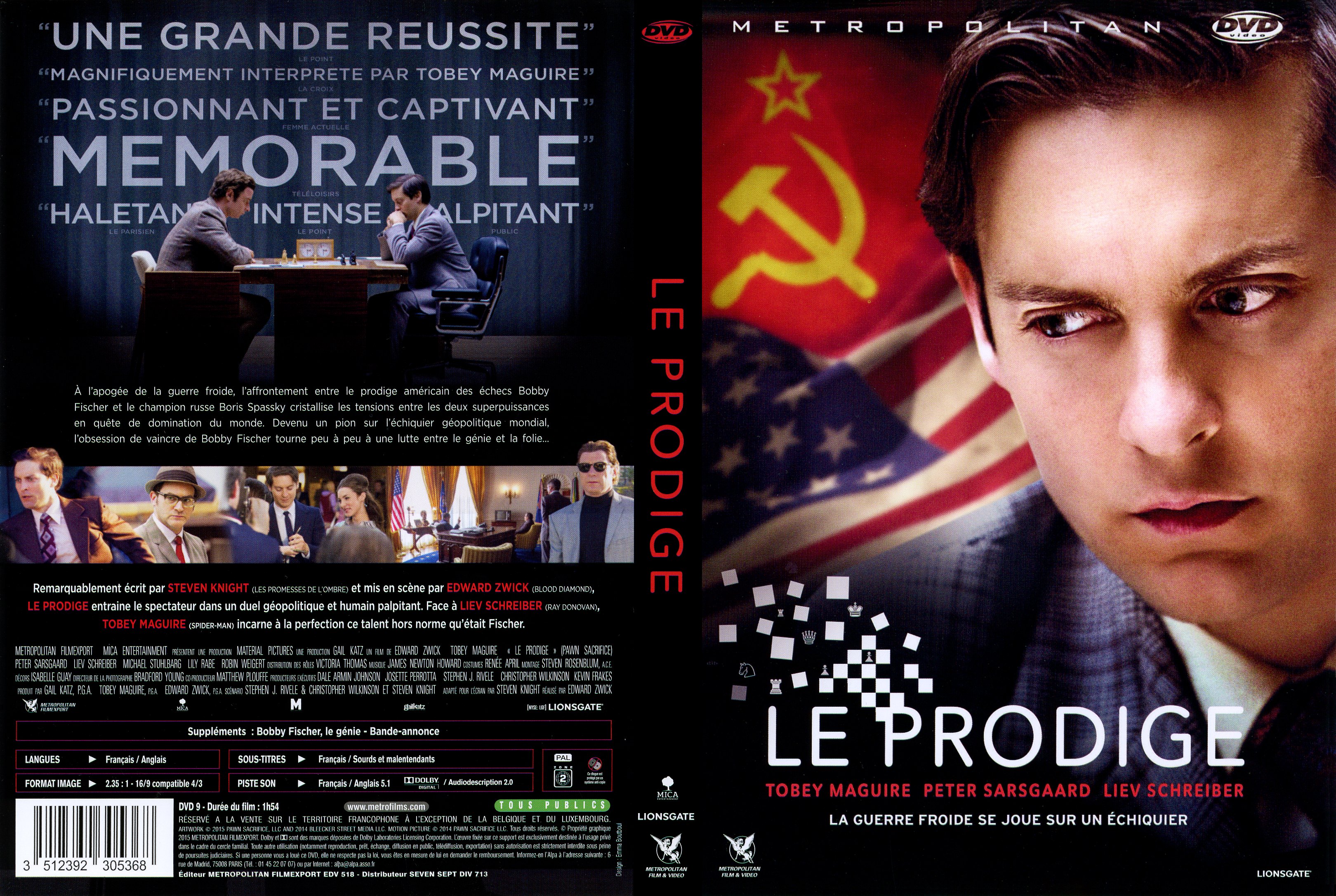 Jaquette DVD Le Prodige