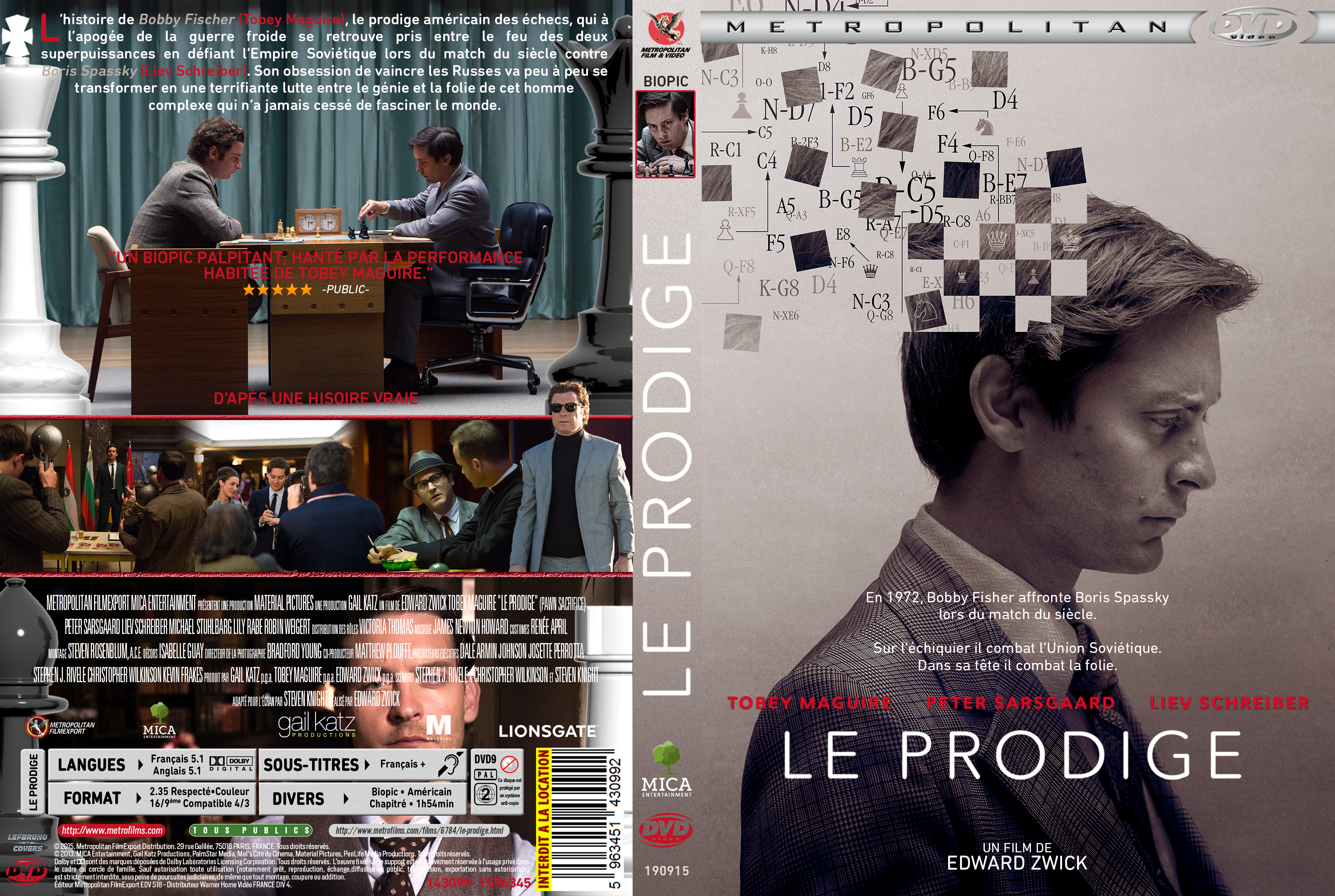 Jaquette DVD Le Prodige custom