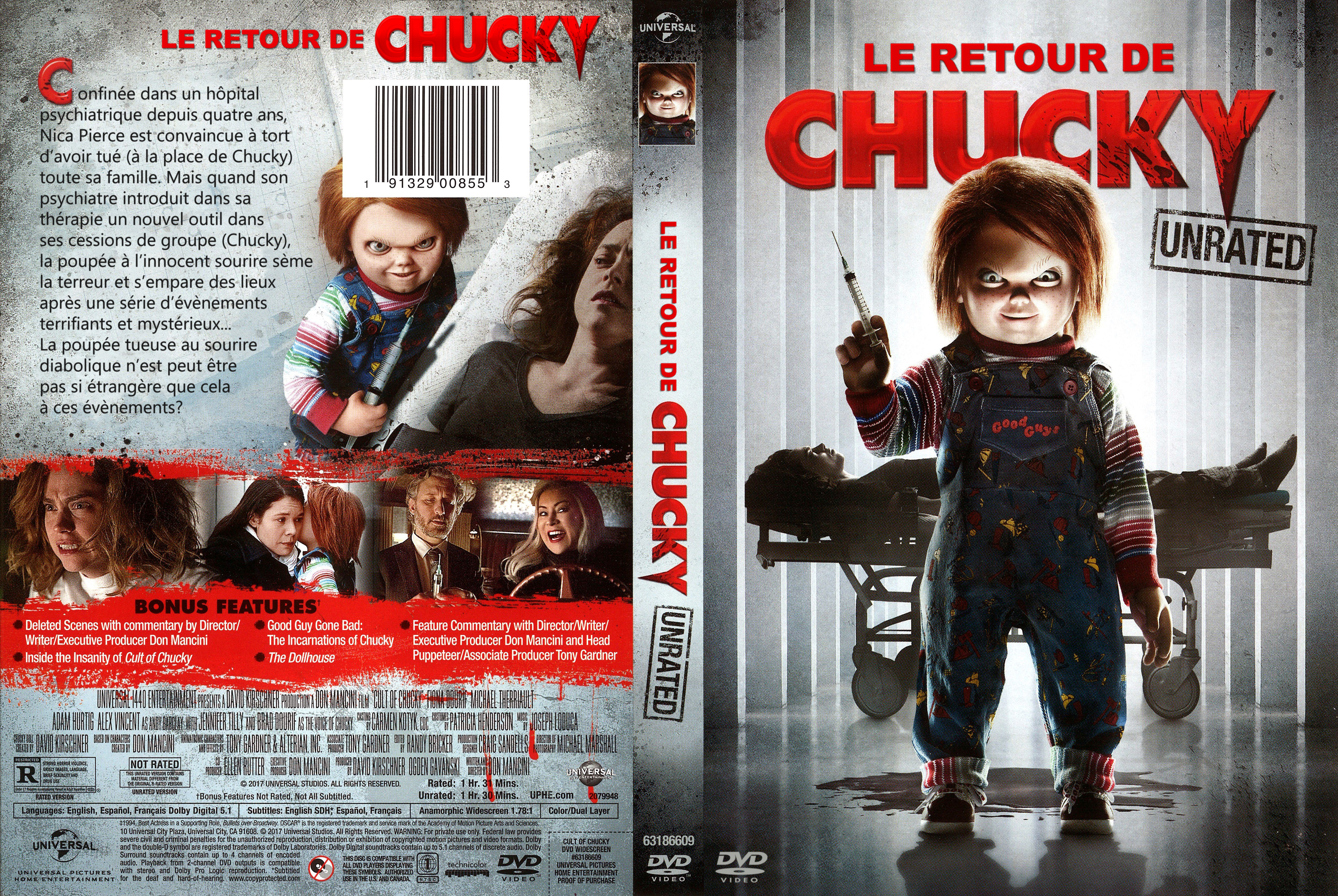 Jaquette DVD Le Retour de Chucky (Canadienne)