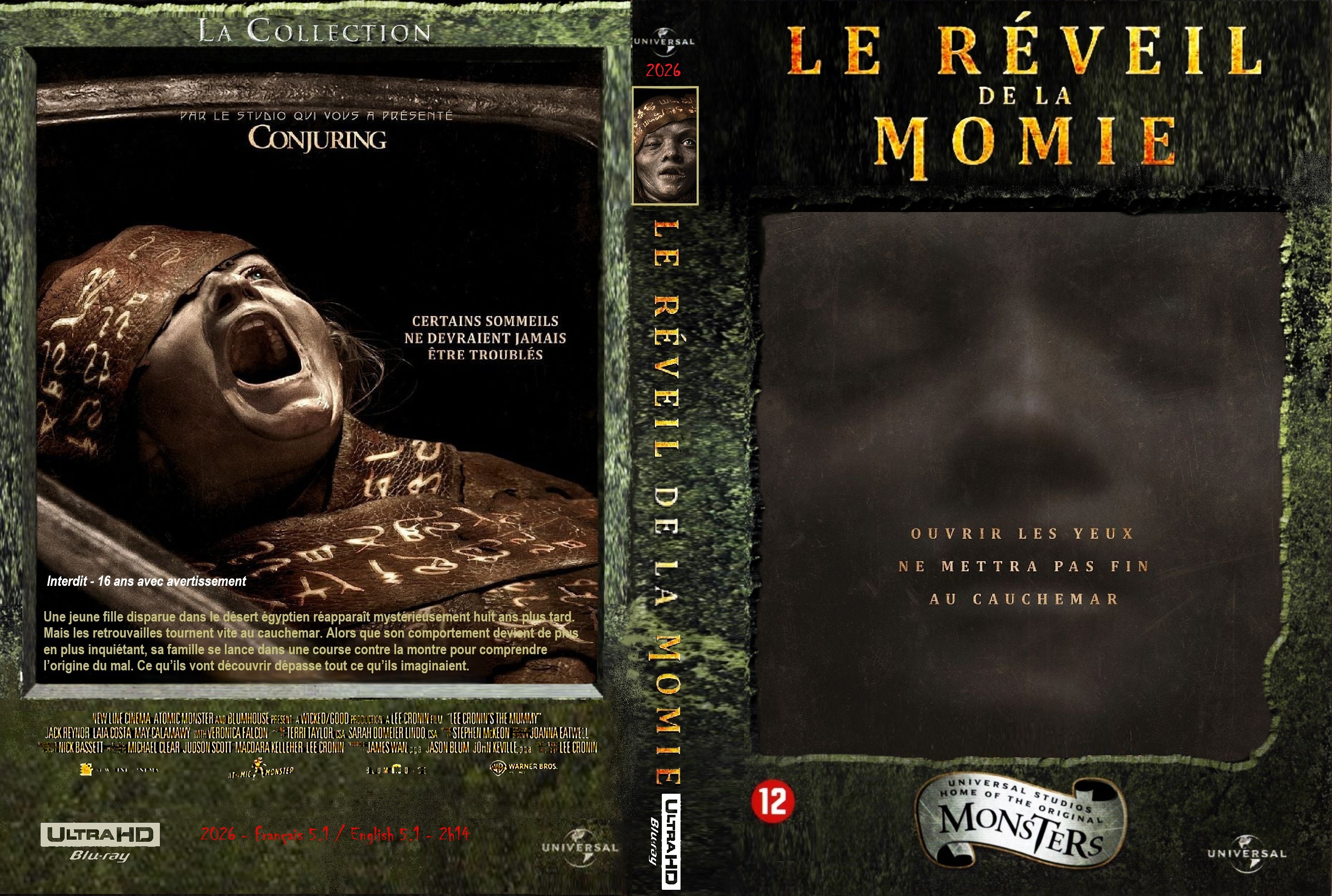 Jaquette DVD Le R�veil de la Momie custom