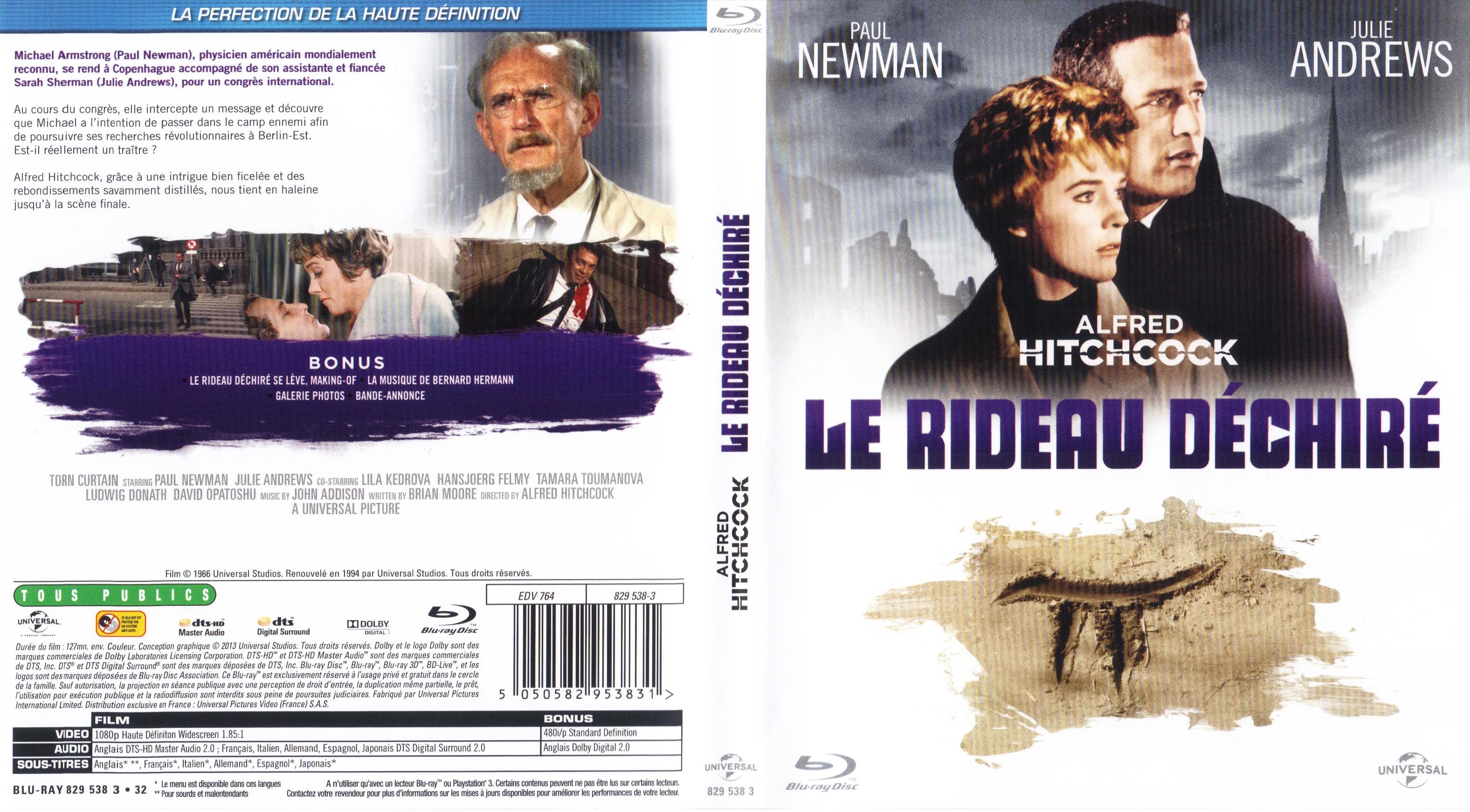 Jaquette DVD Le Rideau dchir (BLU-RAY)