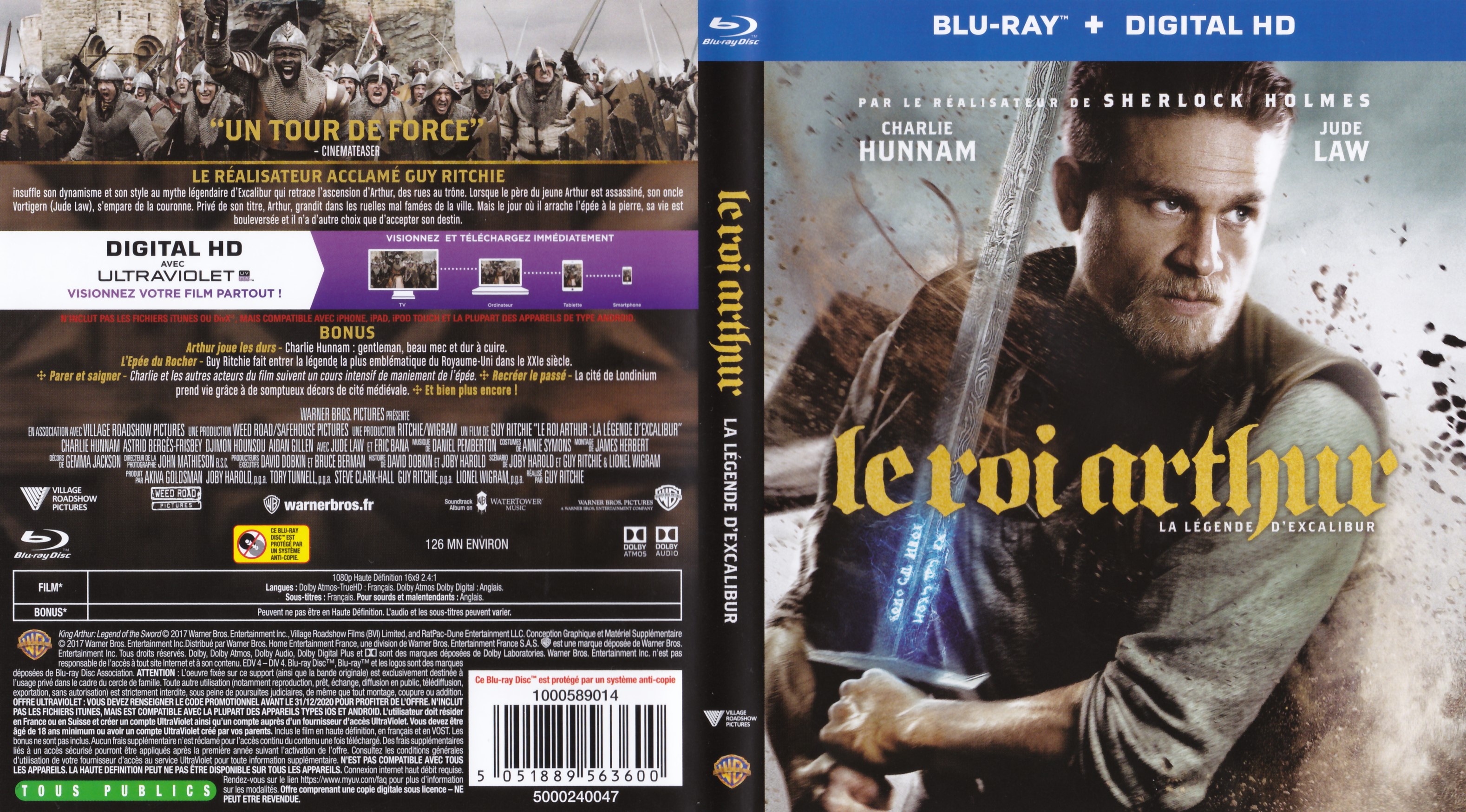 Jaquette DVD Le Roi Arthur: La Lgende d