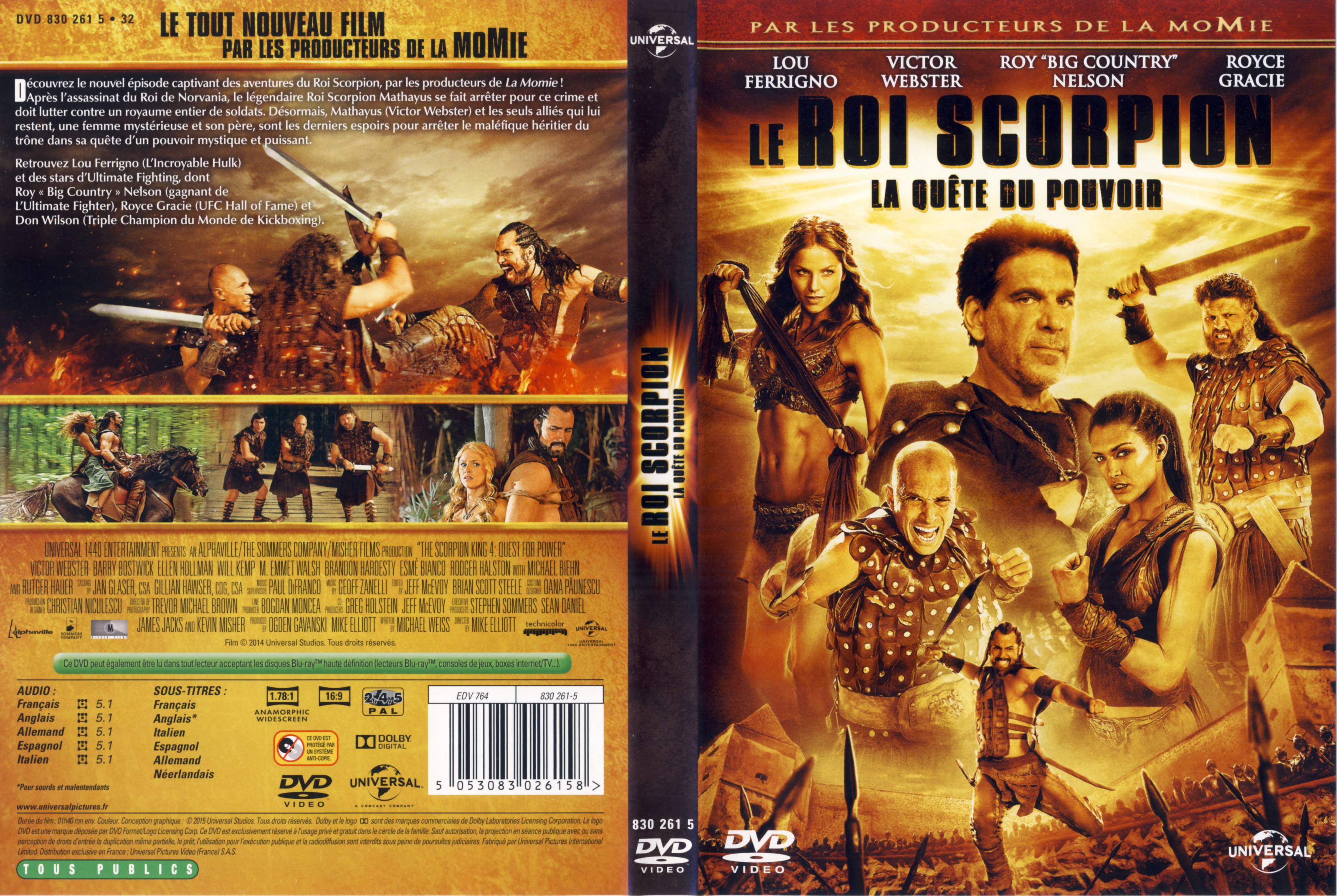 Jaquette DVD Le Roi Scorpion 4 La qute du pouvoir