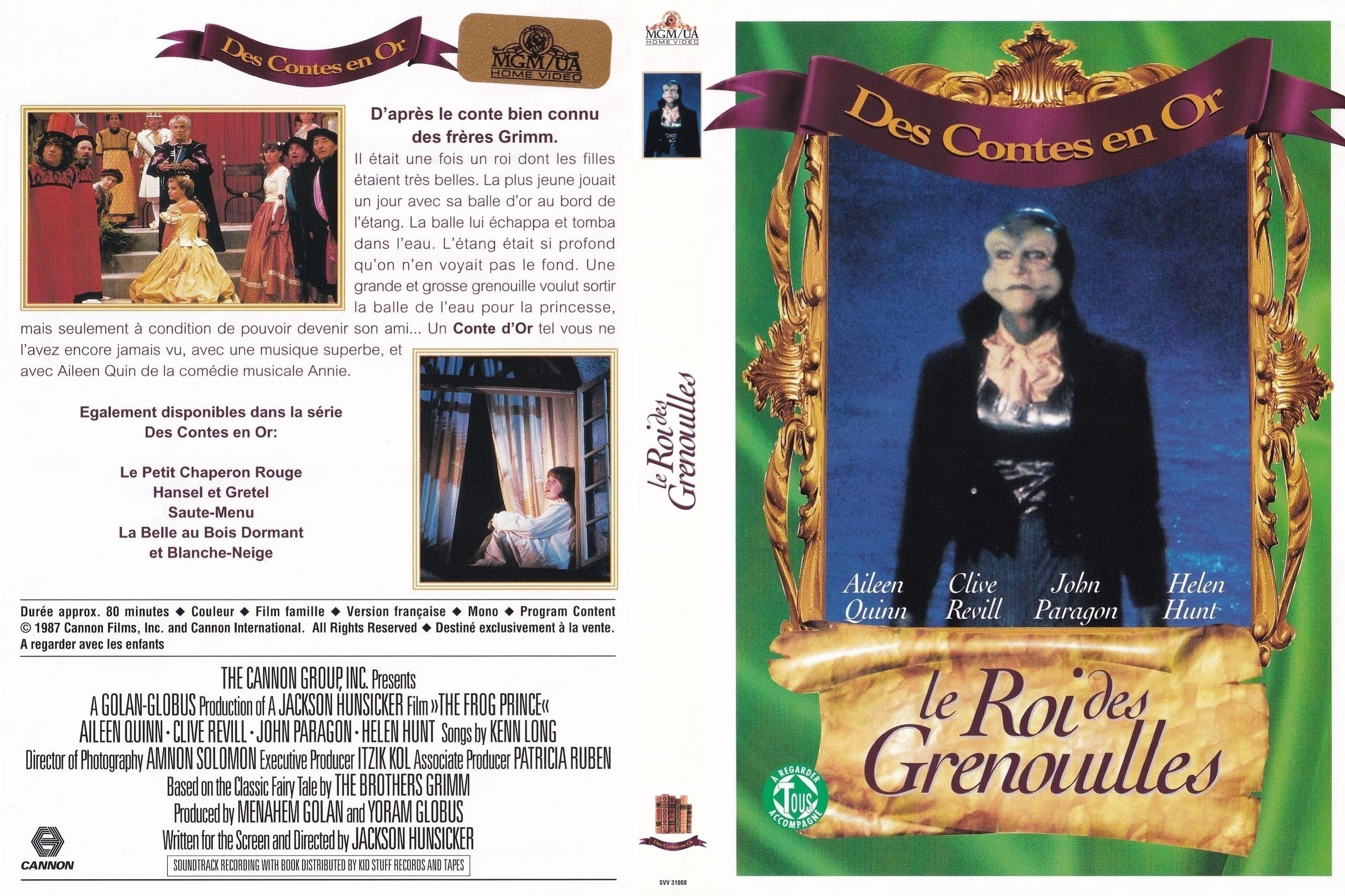 Jaquette DVD Le Roi des Grenouilles custom
