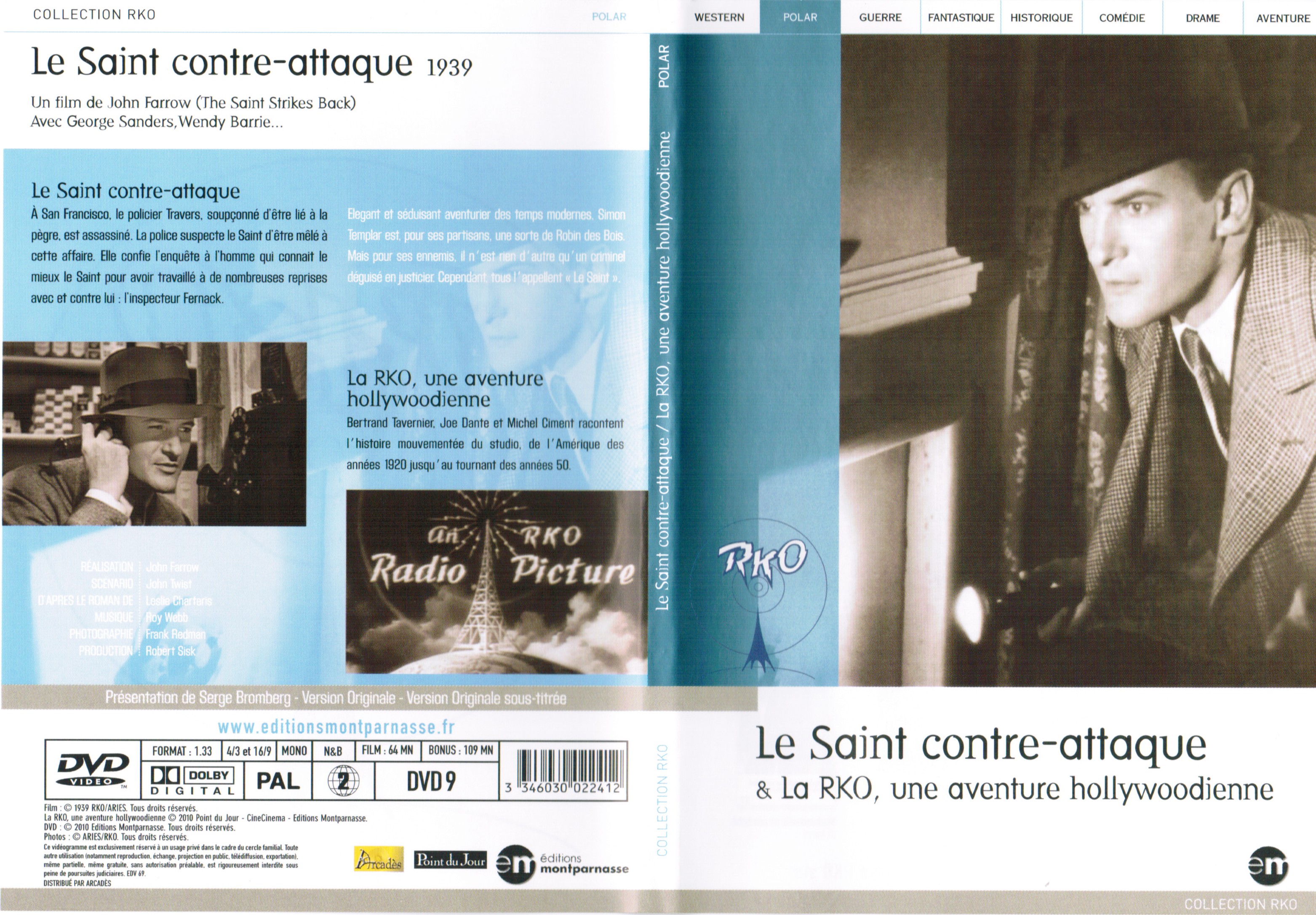 Jaquette DVD Le Saint Contre-attaque