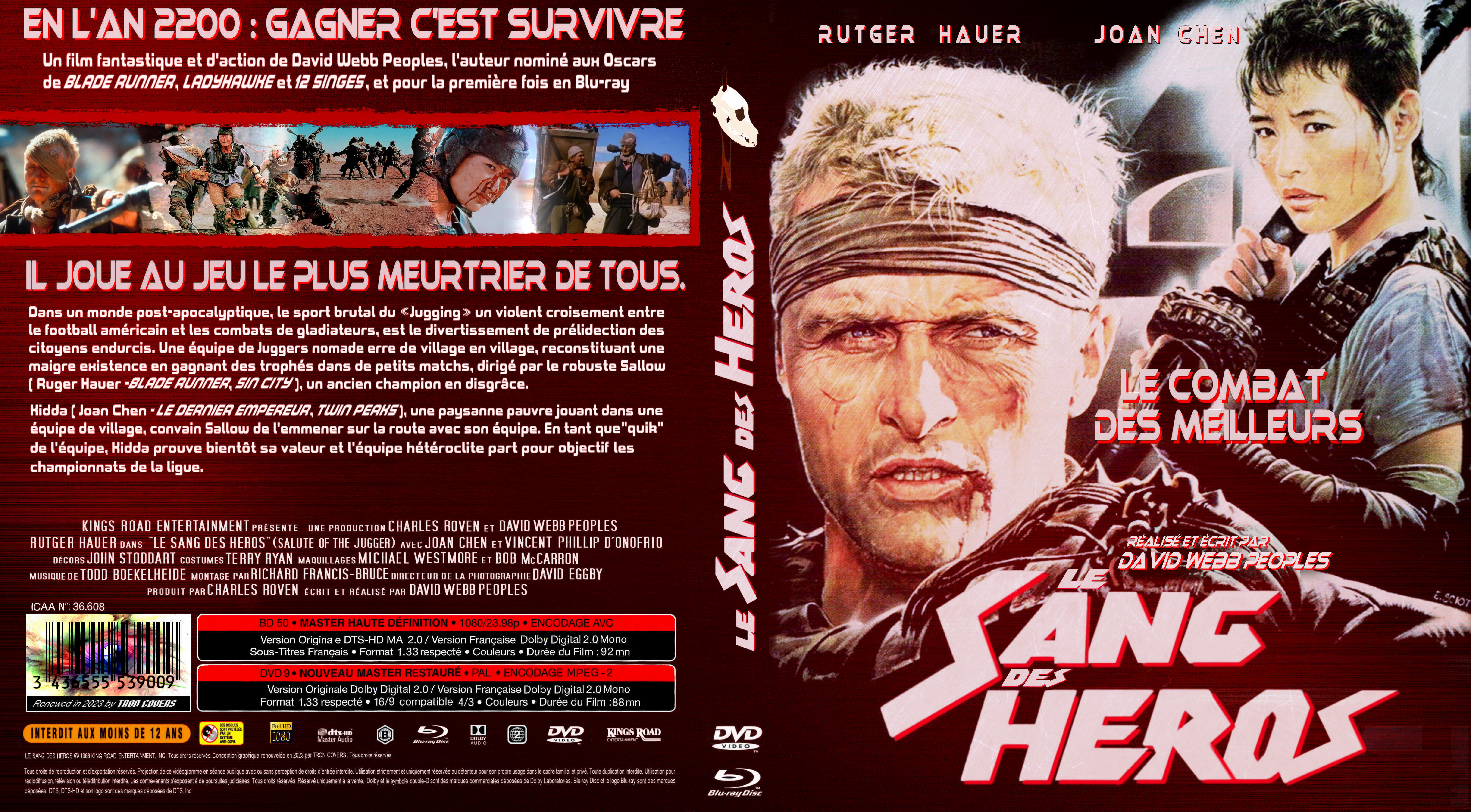 Jaquette DVD Le Sang des Heros custom (BLU-RAY)