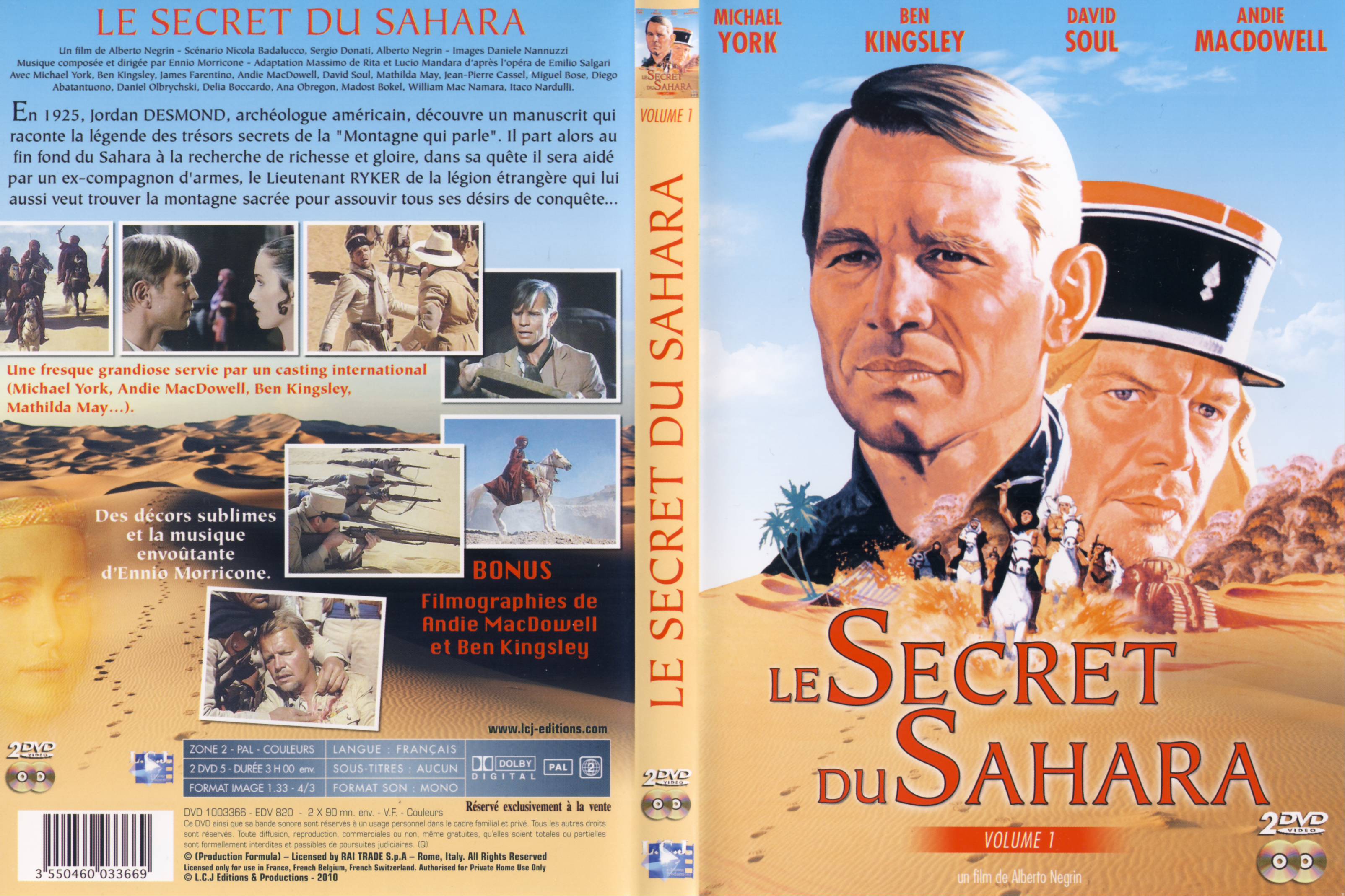 Jaquette DVD Le Secret du Sahara vol 1