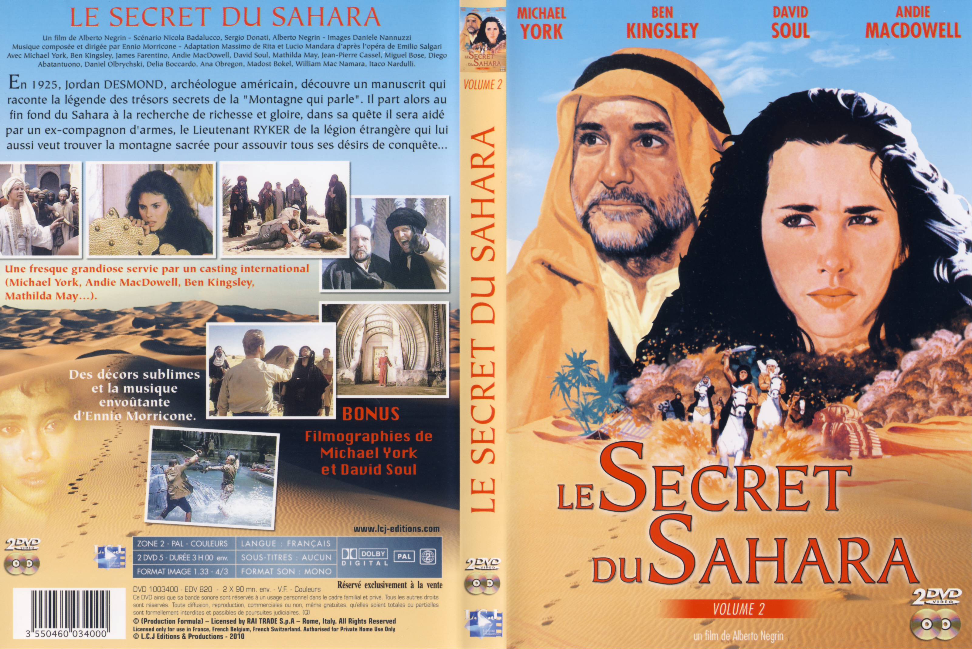Jaquette DVD Le Secret du Sahara vol 2