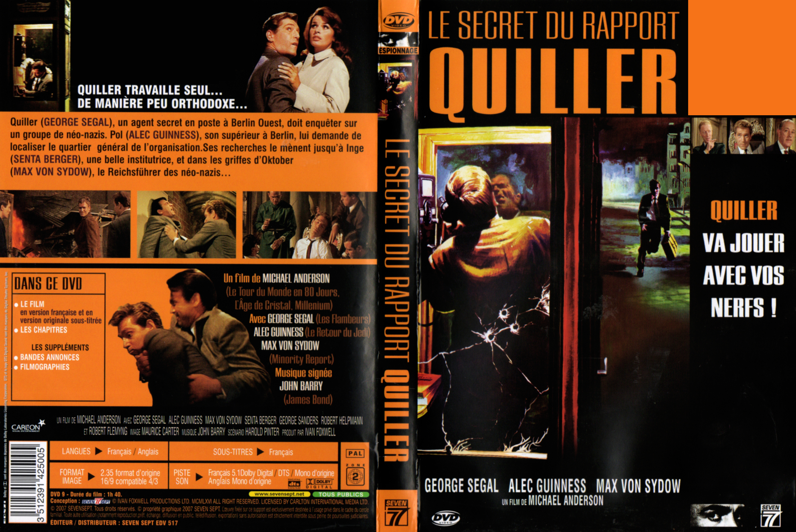 Jaquette DVD Le Secret du rapport Quiller