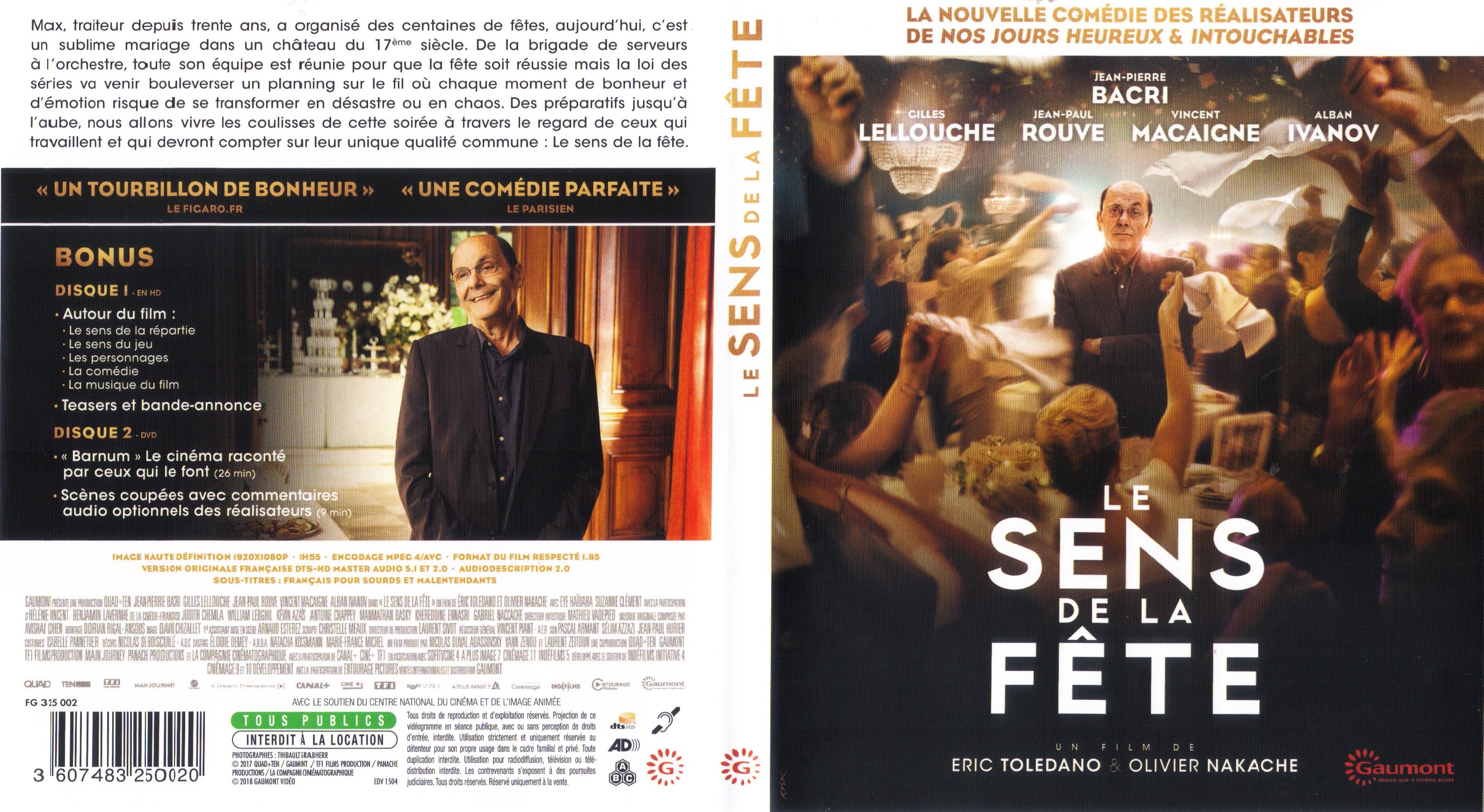 Jaquette DVD Le Sens de la fte (BLU-RAY)