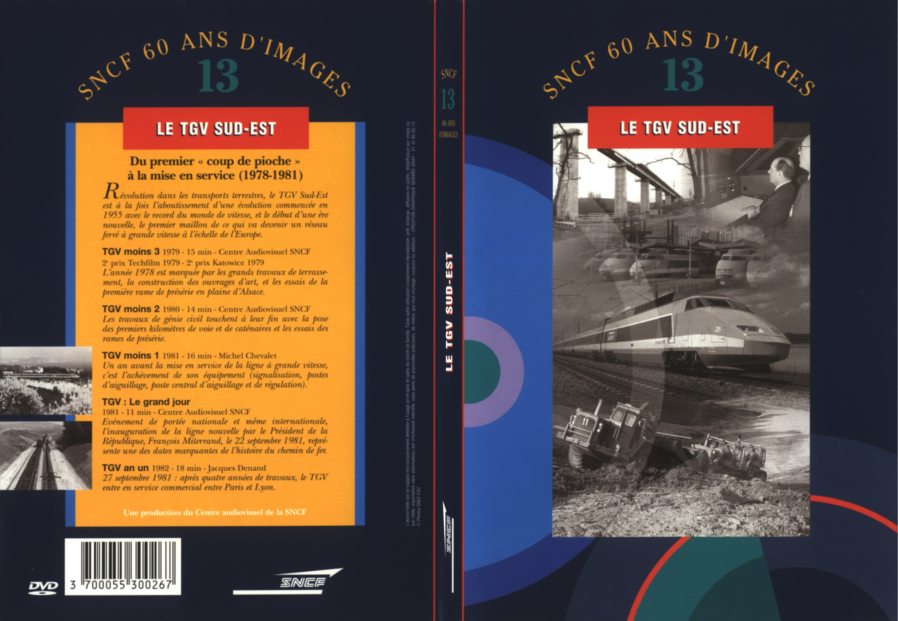 Jaquette DVD Le TGV sud-est - SLIM