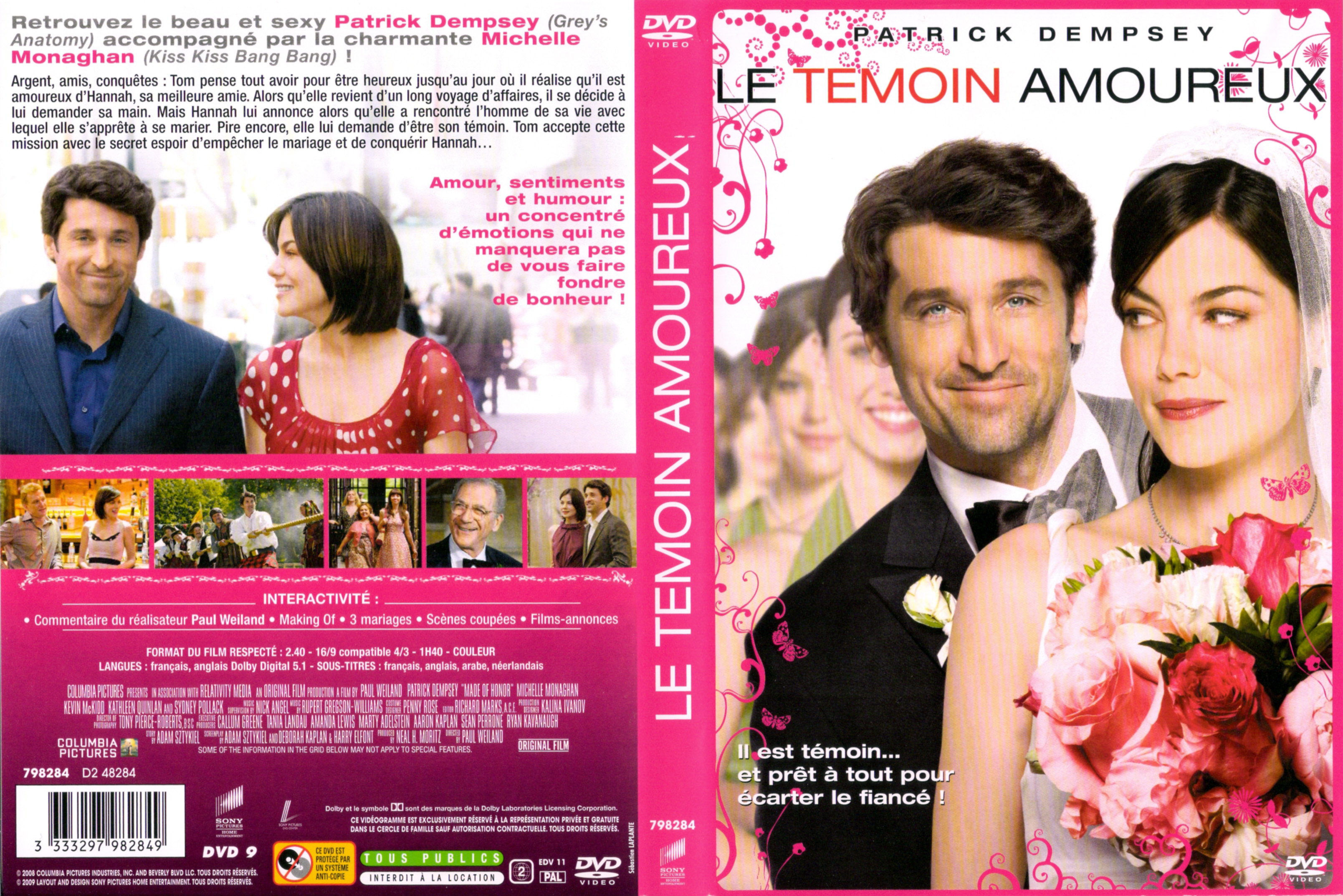 Jaquette DVD Le Tmoin Amoureux