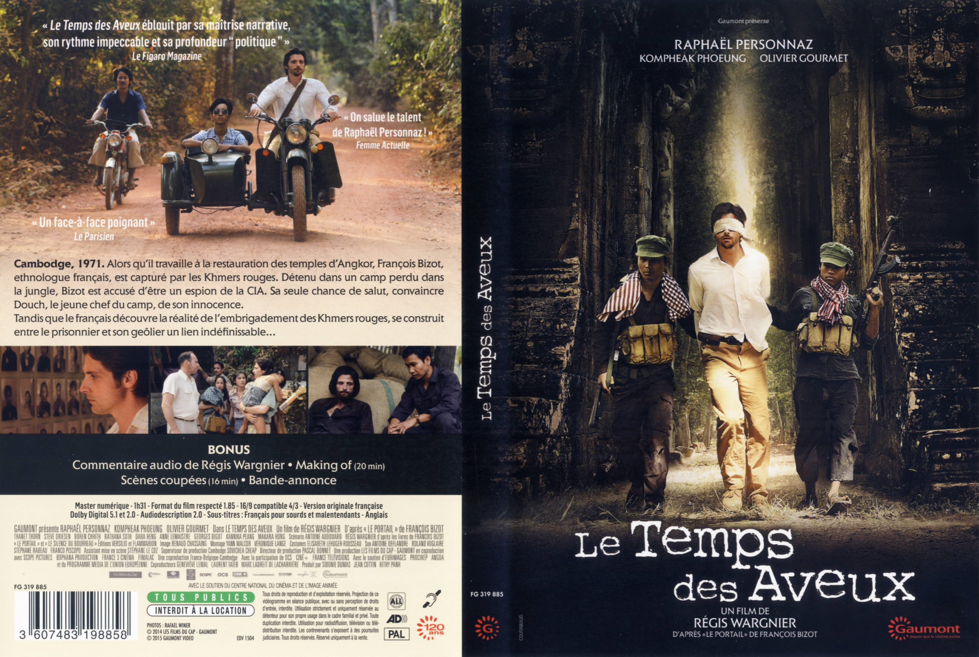 Jaquette DVD Le Temps des aveux