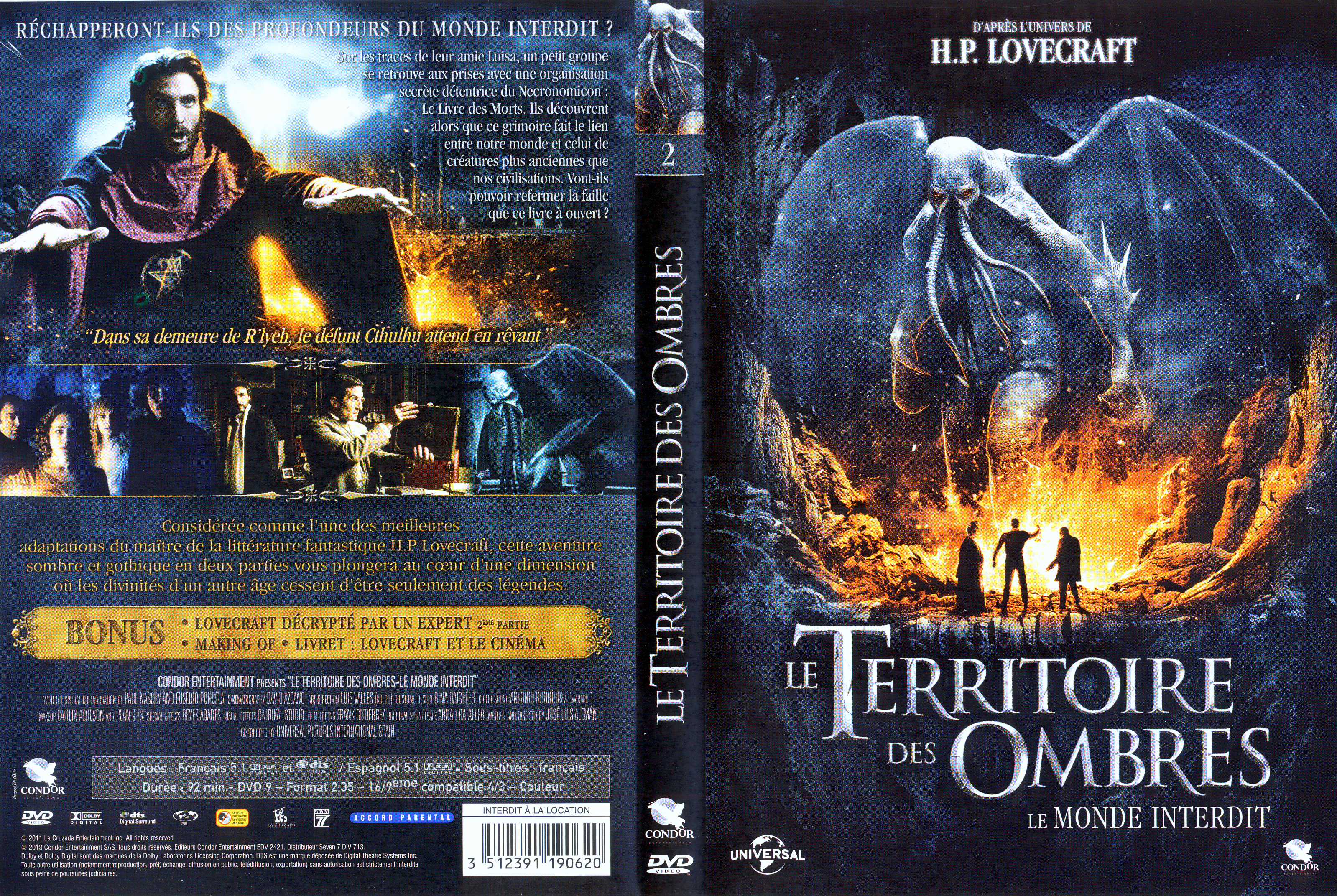 Jaquette DVD Le Territoire des Ombres : Le Monde Interdit