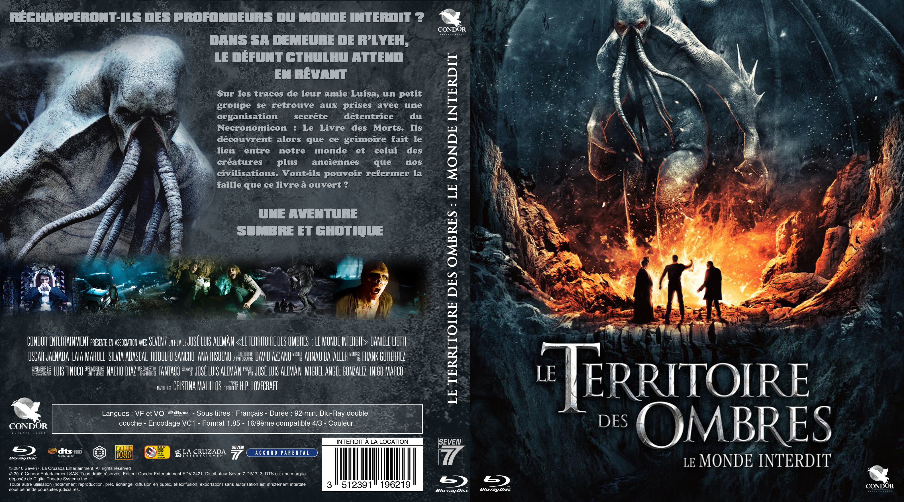 Jaquette DVD Le Territoire des Ombres : Le Monde Interdit custom (BLU-RAY)