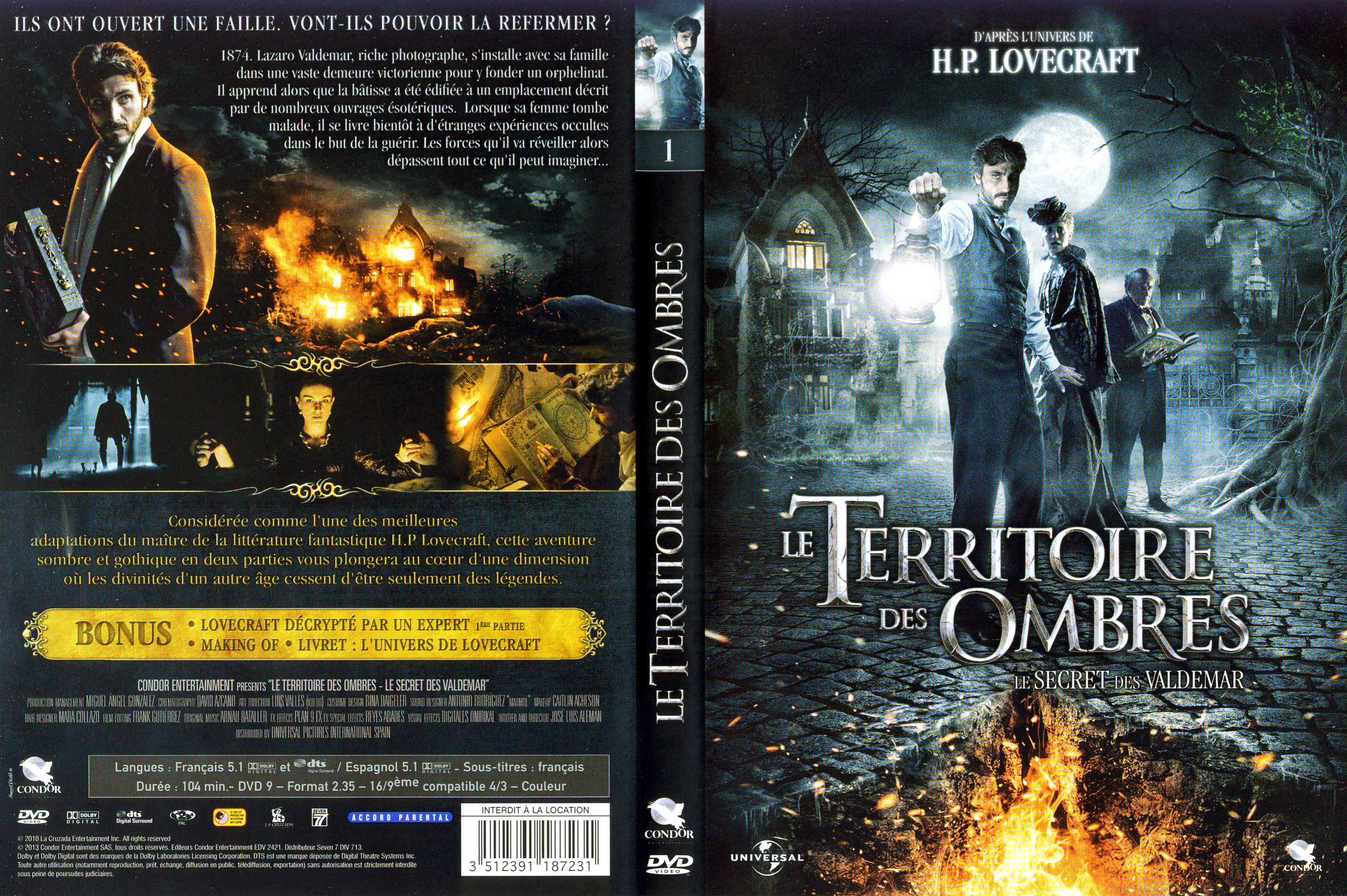 Jaquette DVD Le Territoire des ombres : Le secret des Valdemar