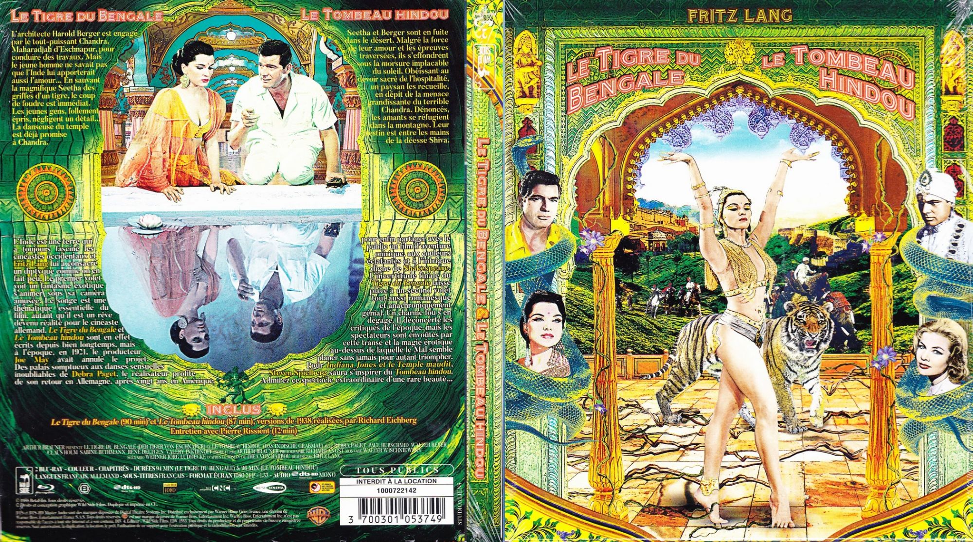 Jaquette DVD Le Tigre du Bengale - Le Tombeau Hindou (BLU-RAY)